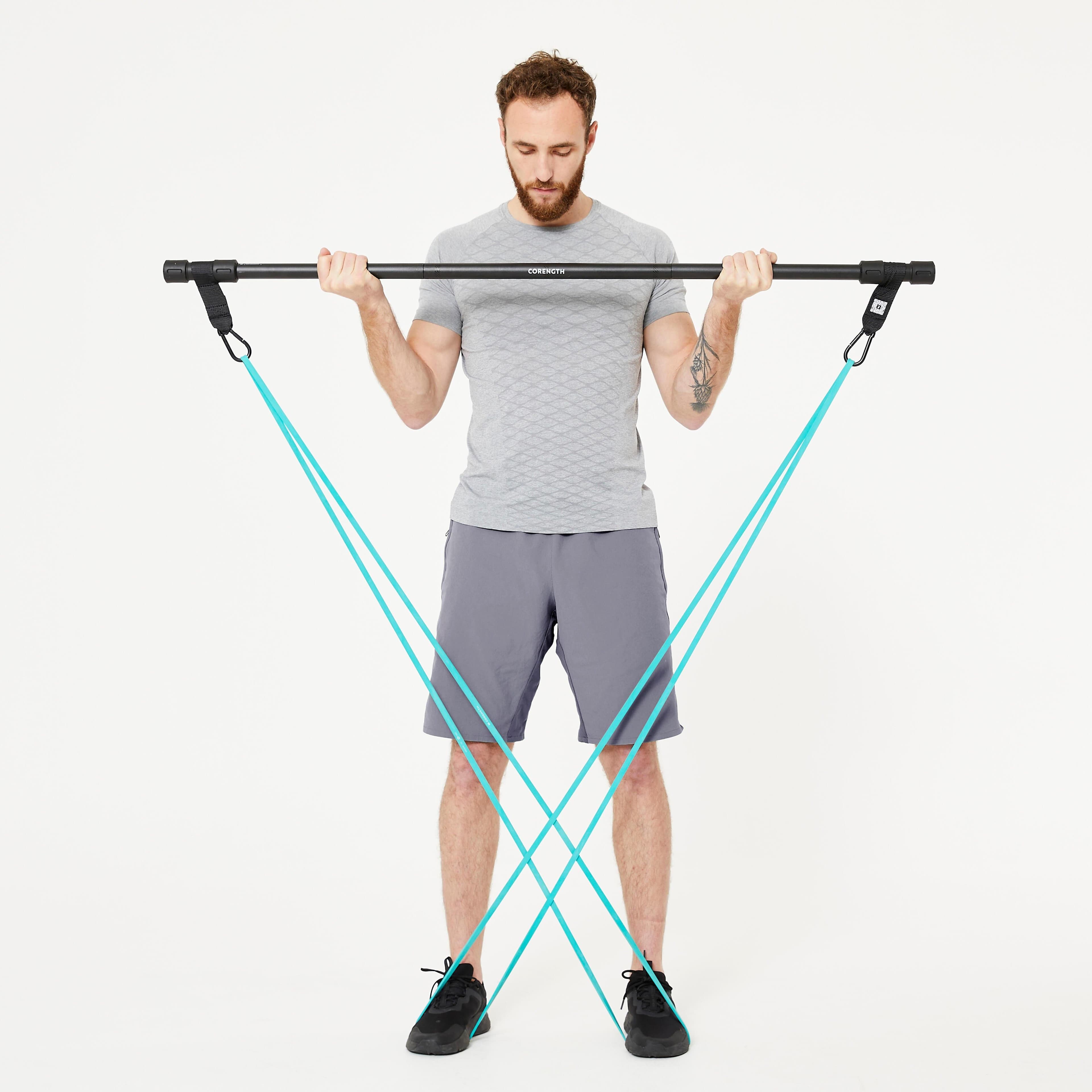 Strength Training Bar Two Bands
