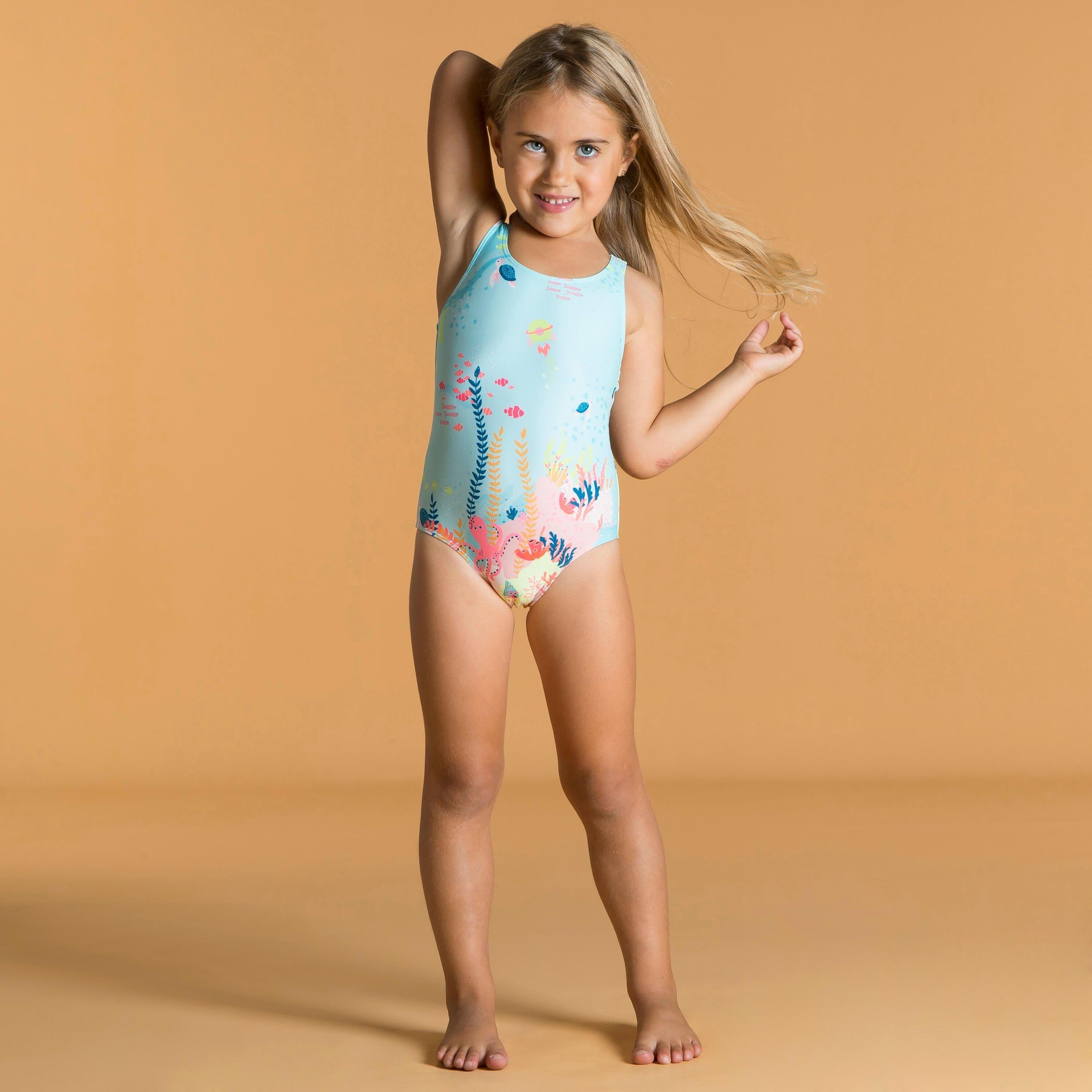 1 Piece Swimsuit Flower Print