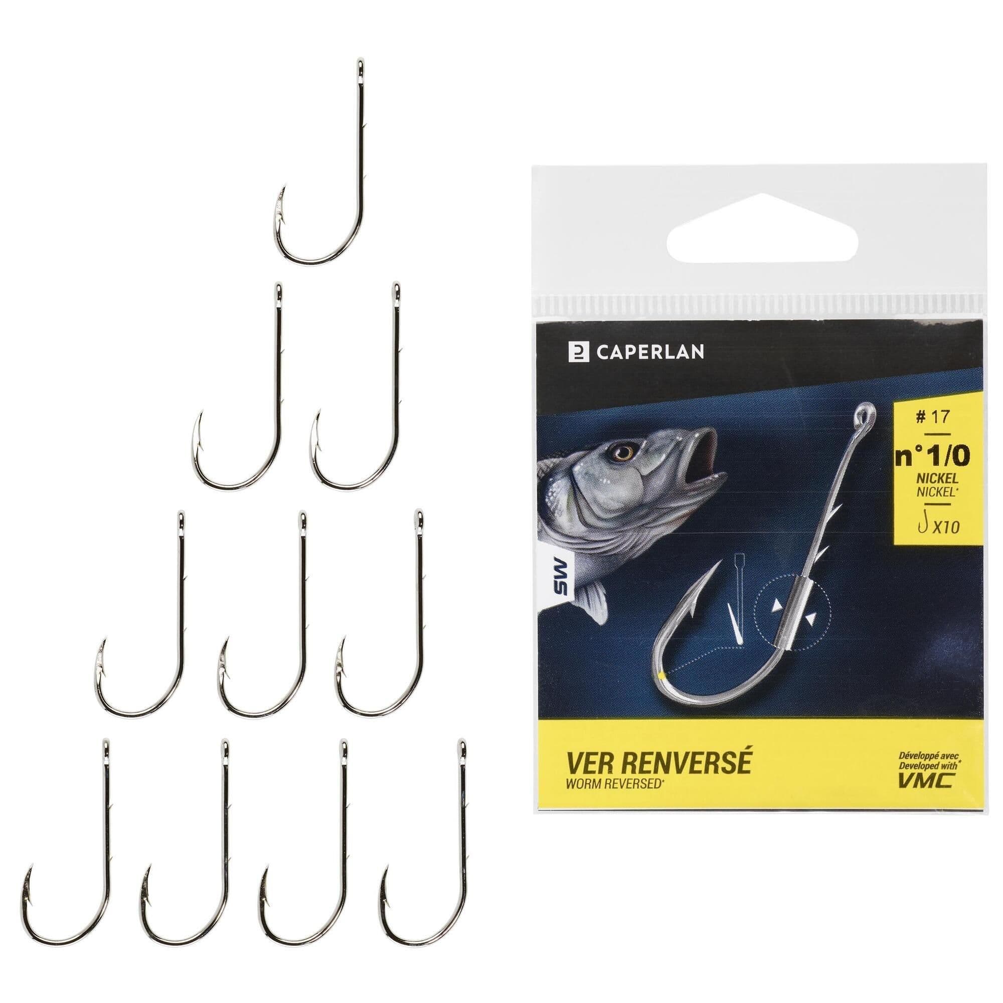 Eyed Hook Hook Nickel Worm Eye X10 Sea Fishing