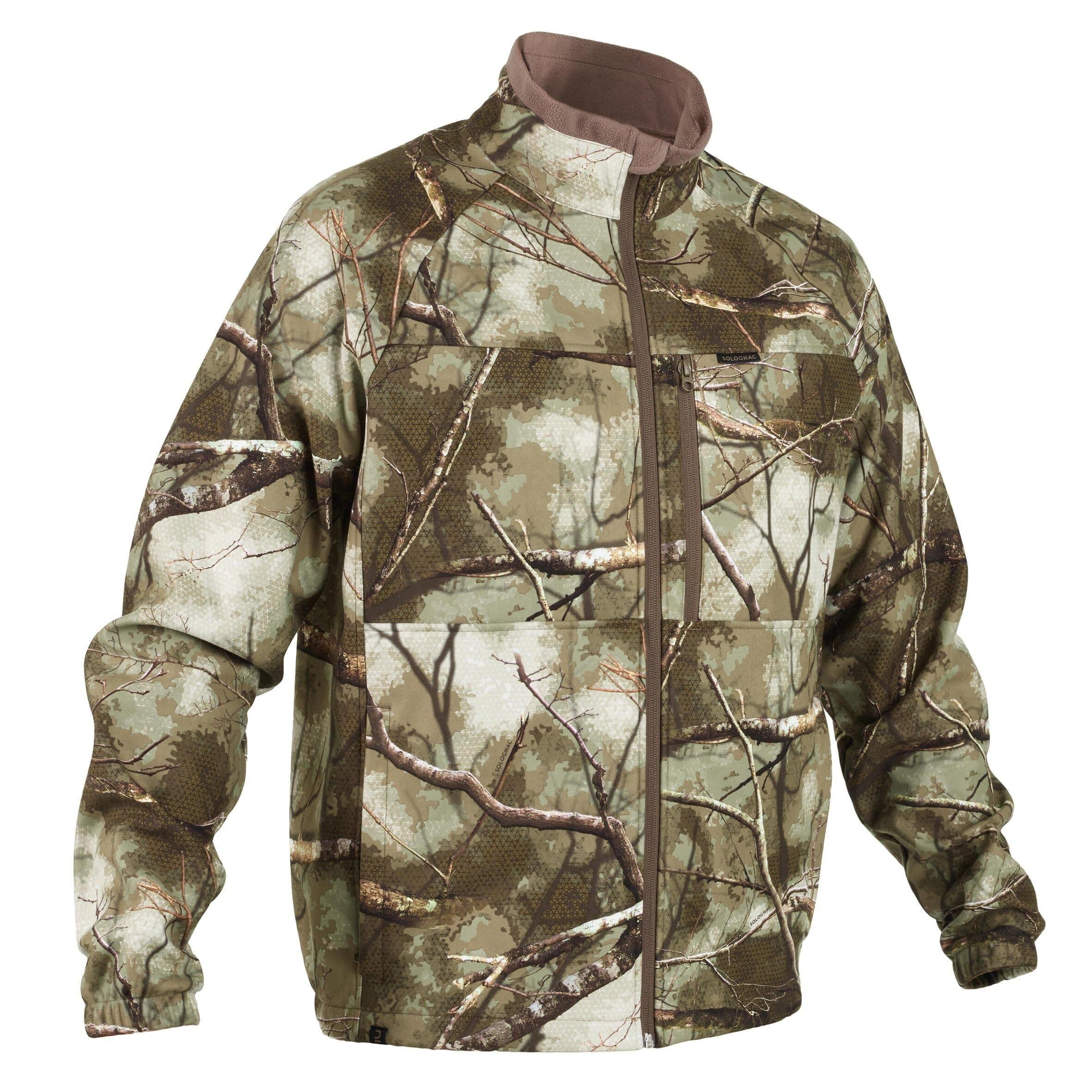 Silent Warm Water Repellent Country Sport Fleece Treemetic 300 Camouflage