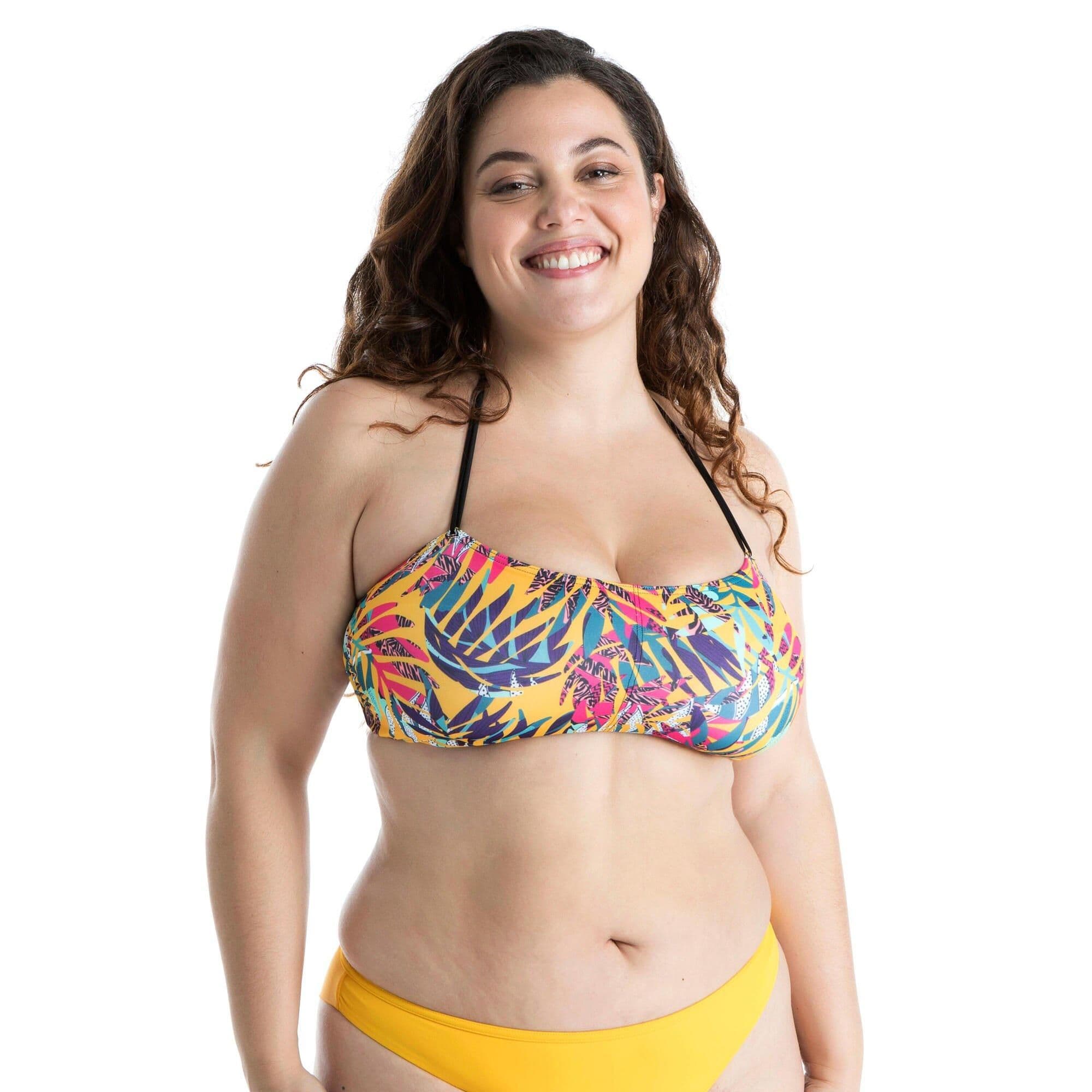 Bandeau Swimsuit Top Removable Padded Cups Lori Canggu