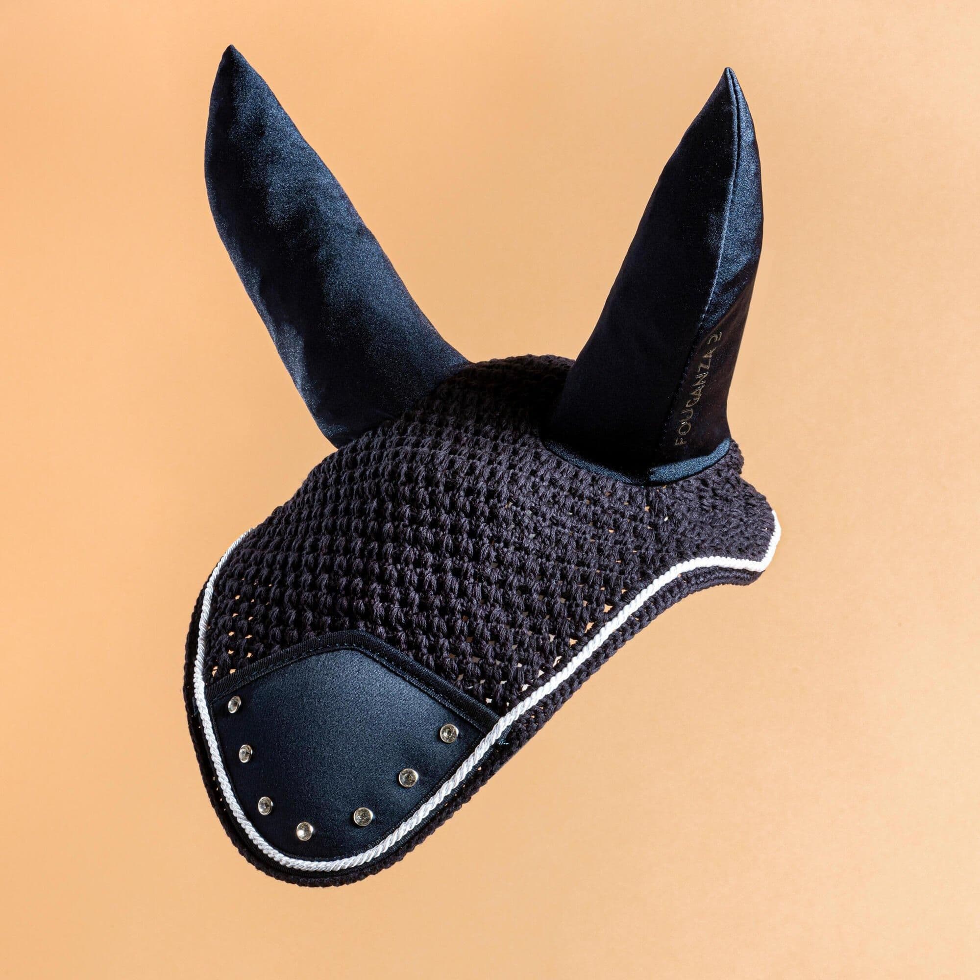 Horse Riding Ear Net Rhinestones