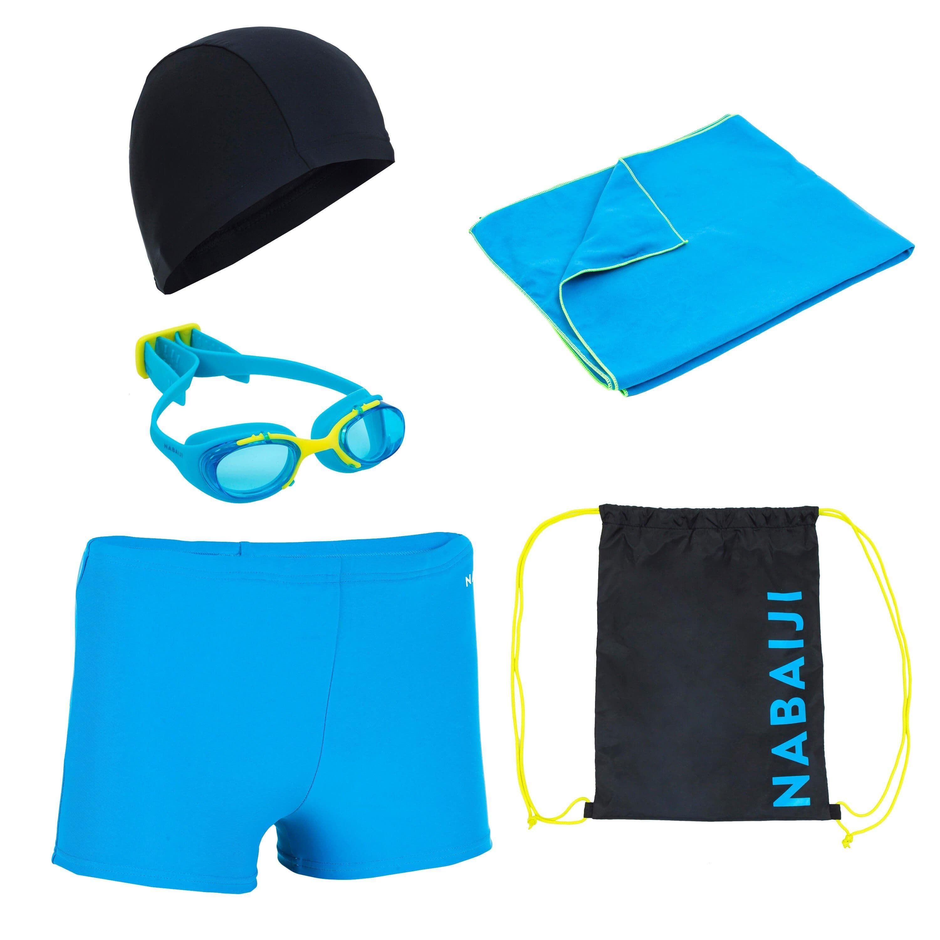 Start 100 Swimming Set Bag Cap Boxers Goggles Towel