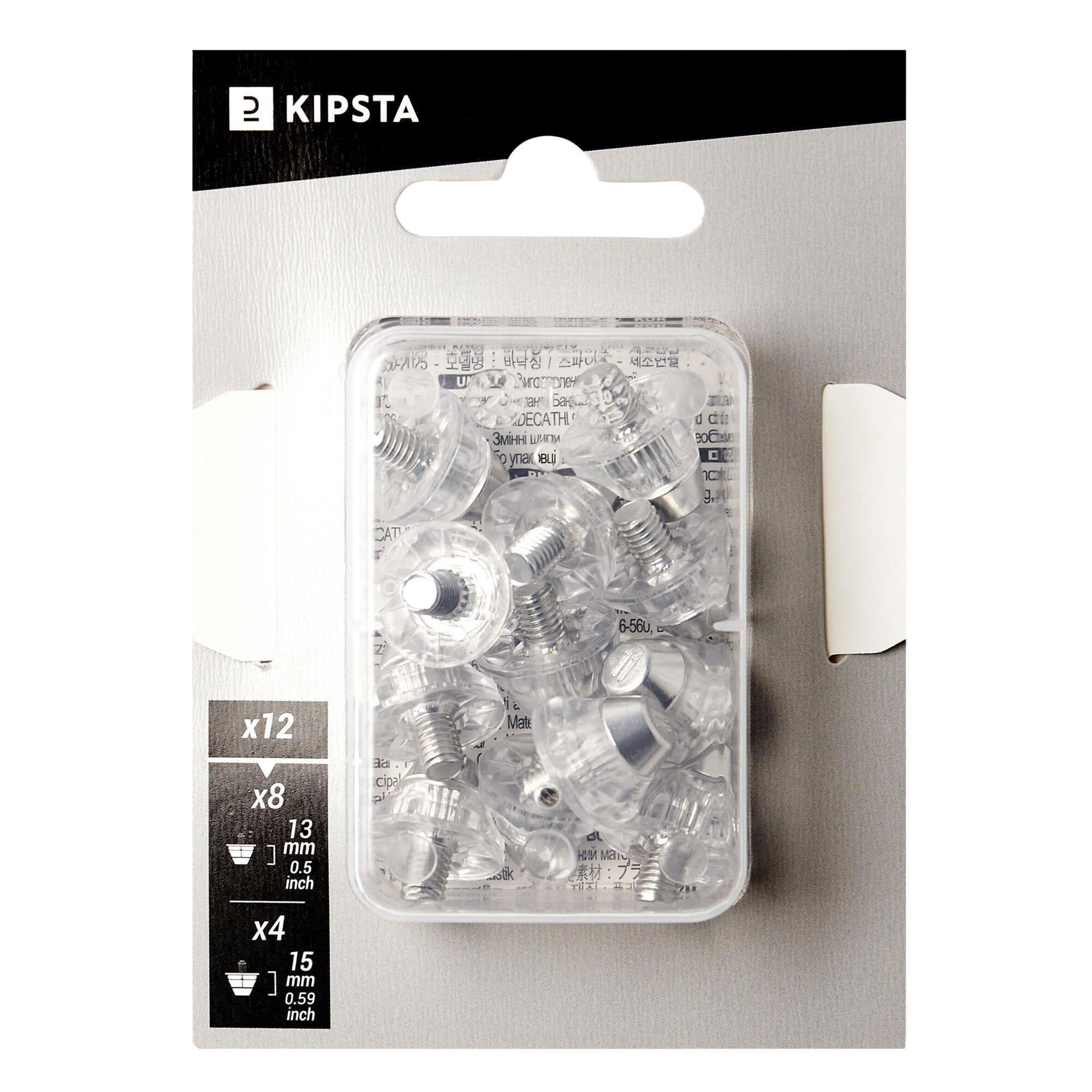 Universal Aluminium Screw Football Studs 13 15Mm Transparent
