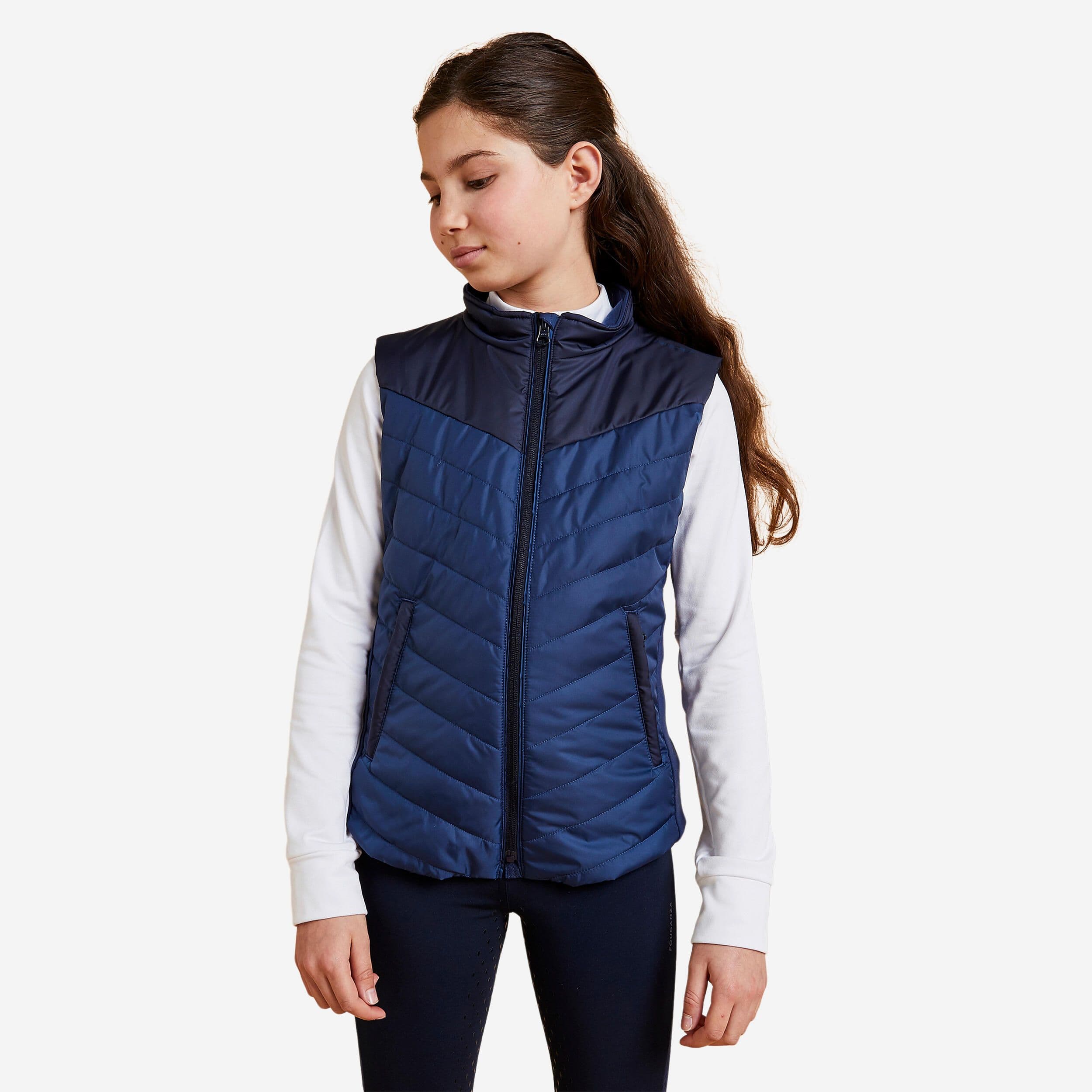 Horse Riding Sleeveless Down Jacket