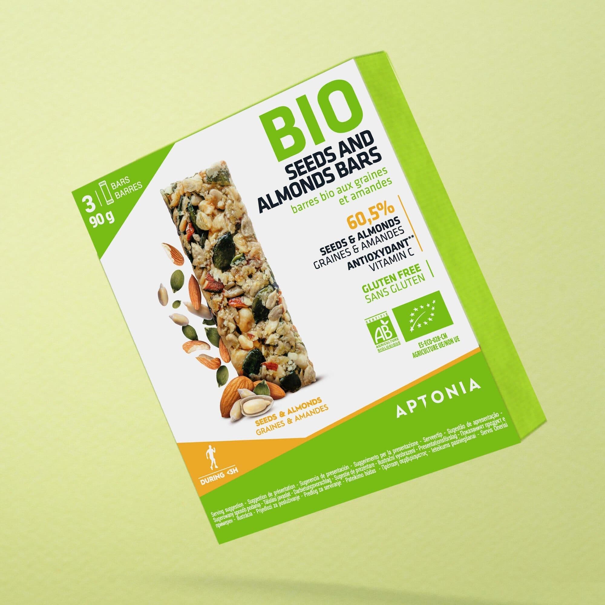 Organic Gluten Free Seeds & Almonds Bar Bio