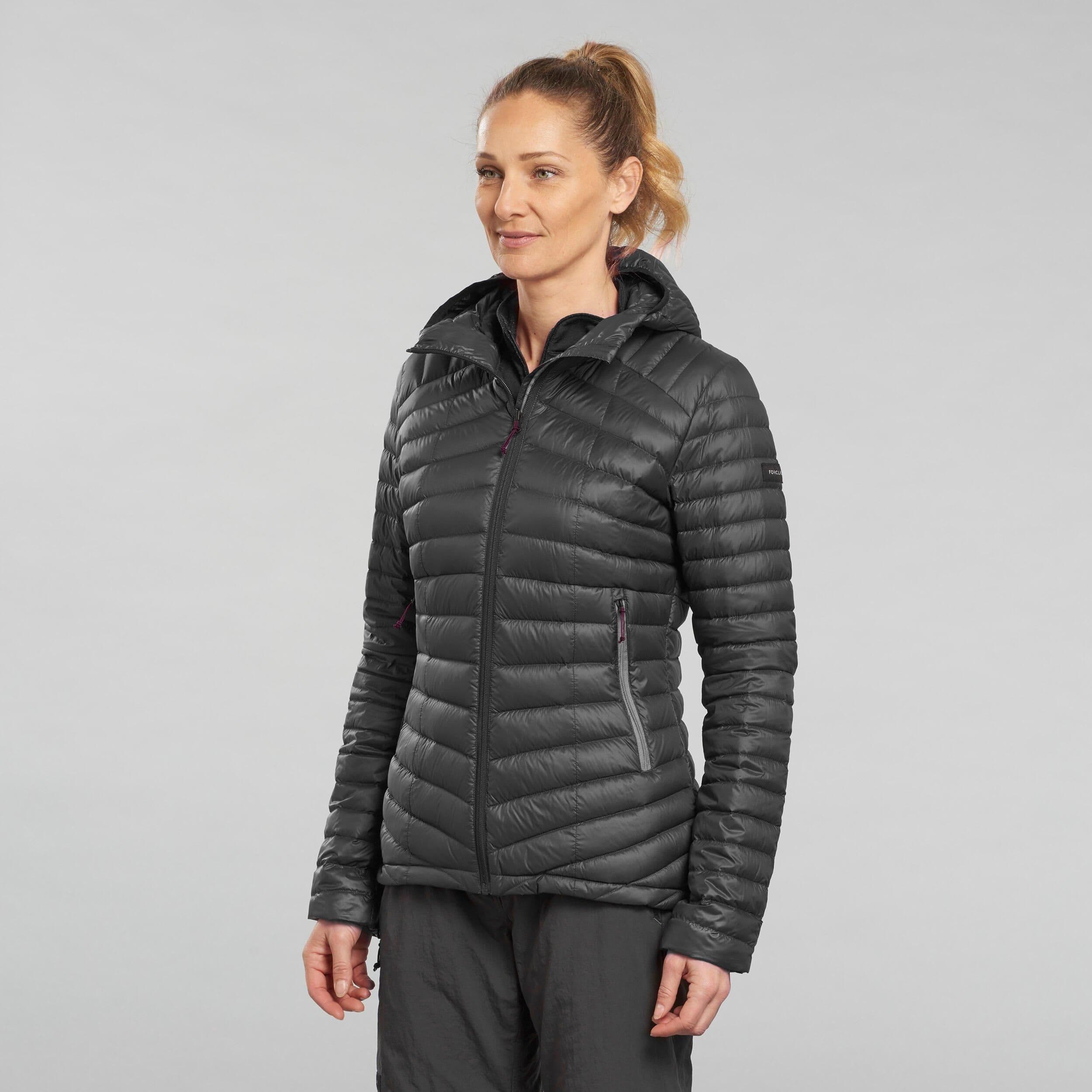 Mountain Trekking Hooded Down Jacket Mt100 5 Degrees C