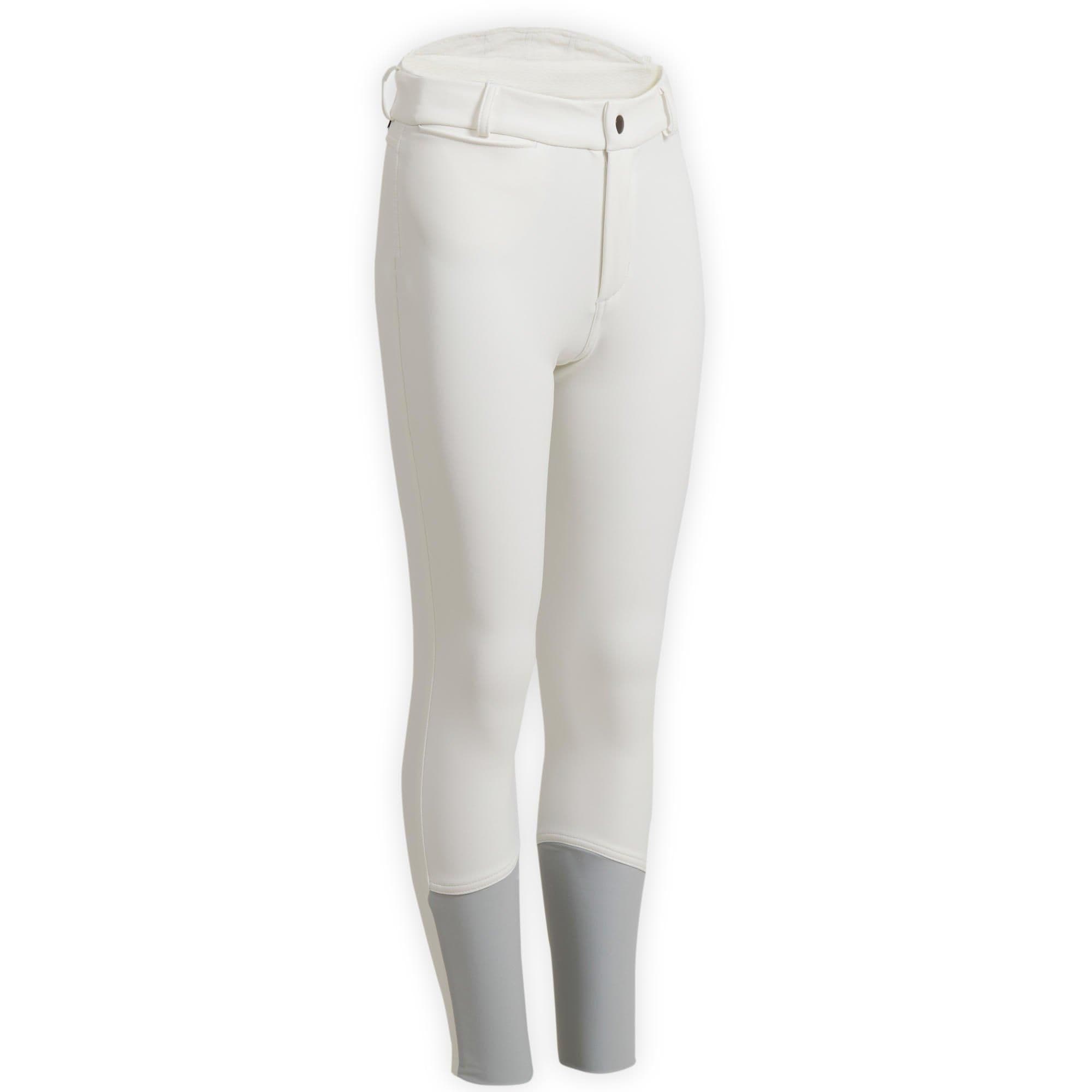 Horse Riding Warm Water Repellent Competition Jodhpurs 500 Kipwarm