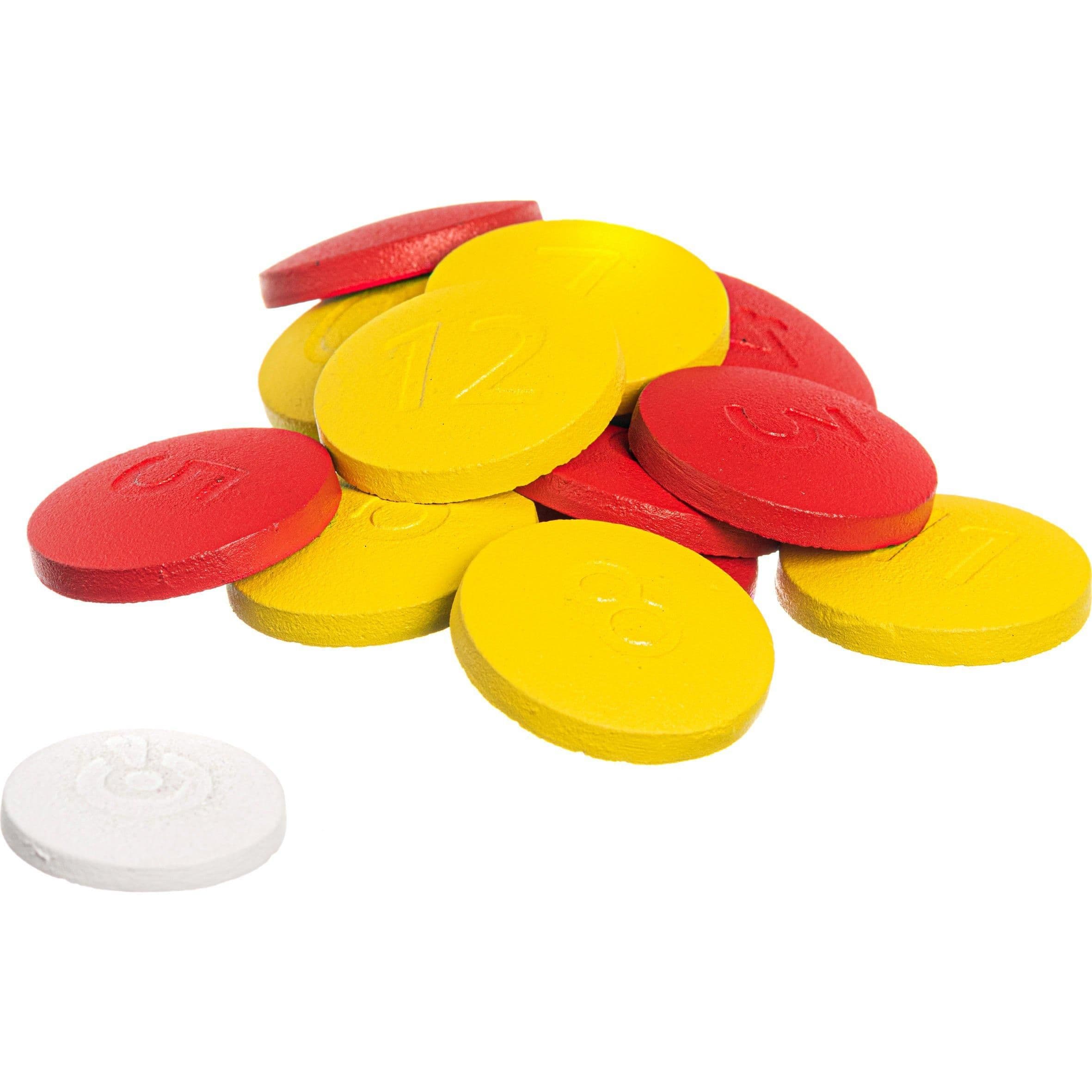 Coloured Set 12 Cast Iron Vendéen Discs + 1 Jack