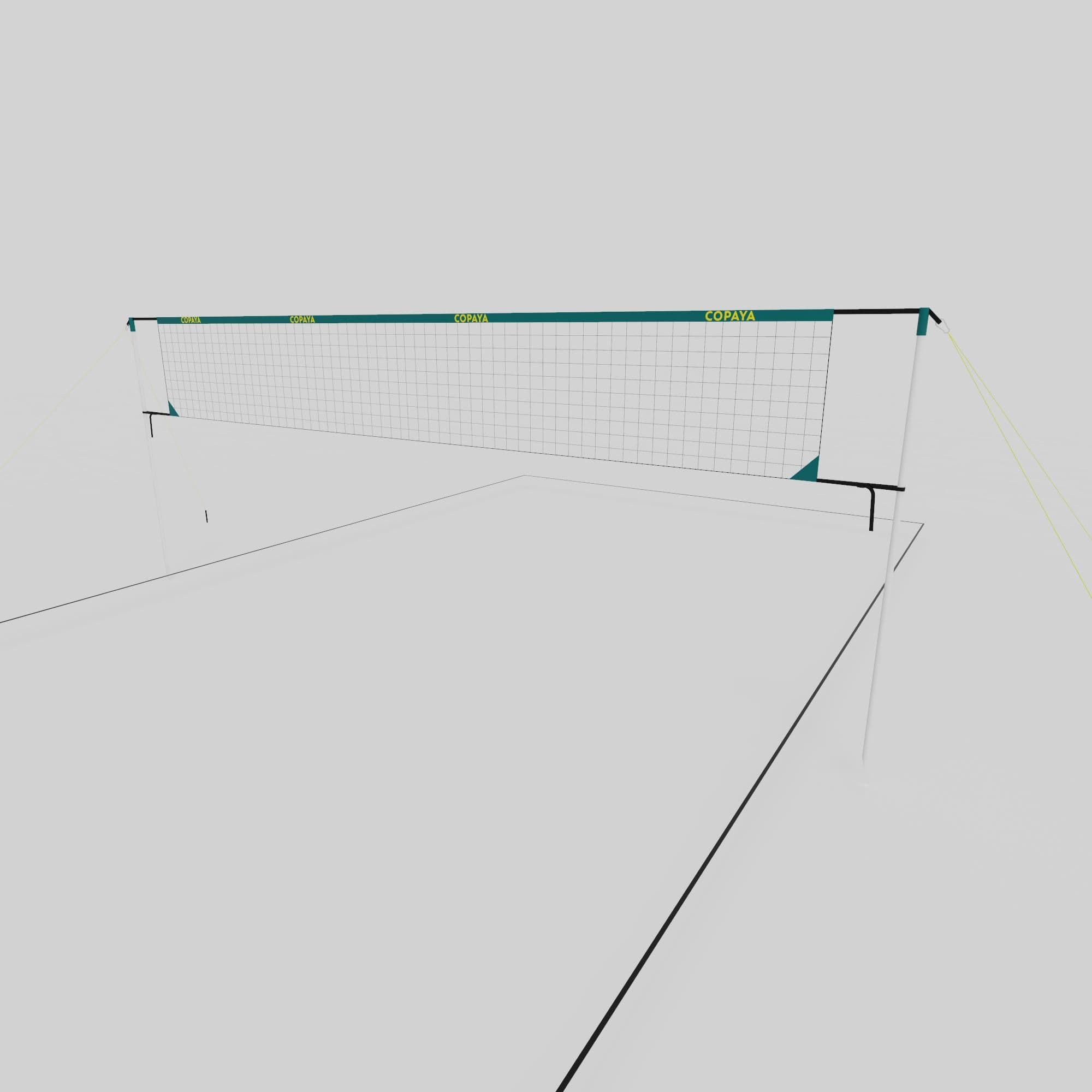 6 M Recreational Beach Volleyball Set Bv 500
