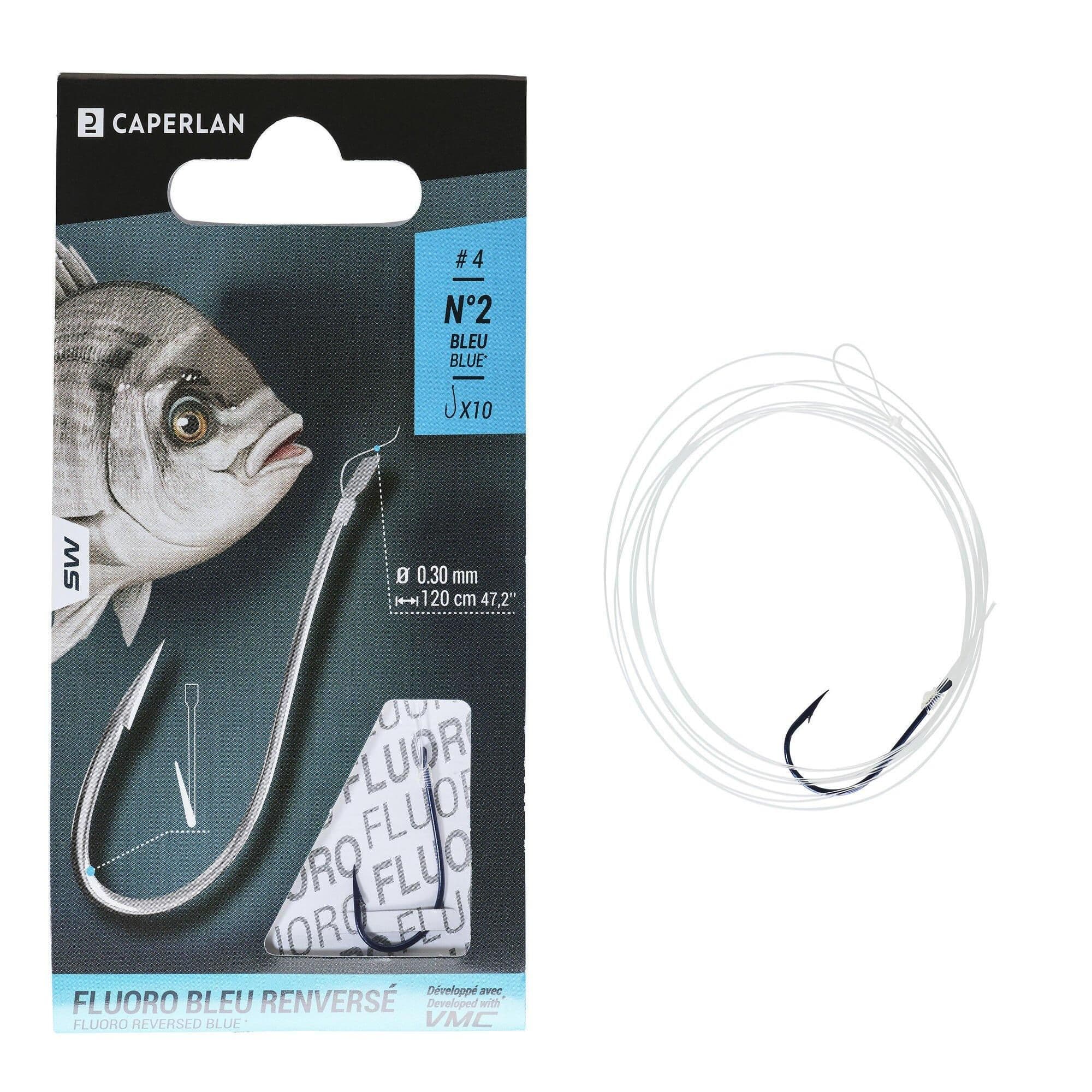 Sn Hook Fluorosea Reversed Spade End Hooks To Line Sea Fishing