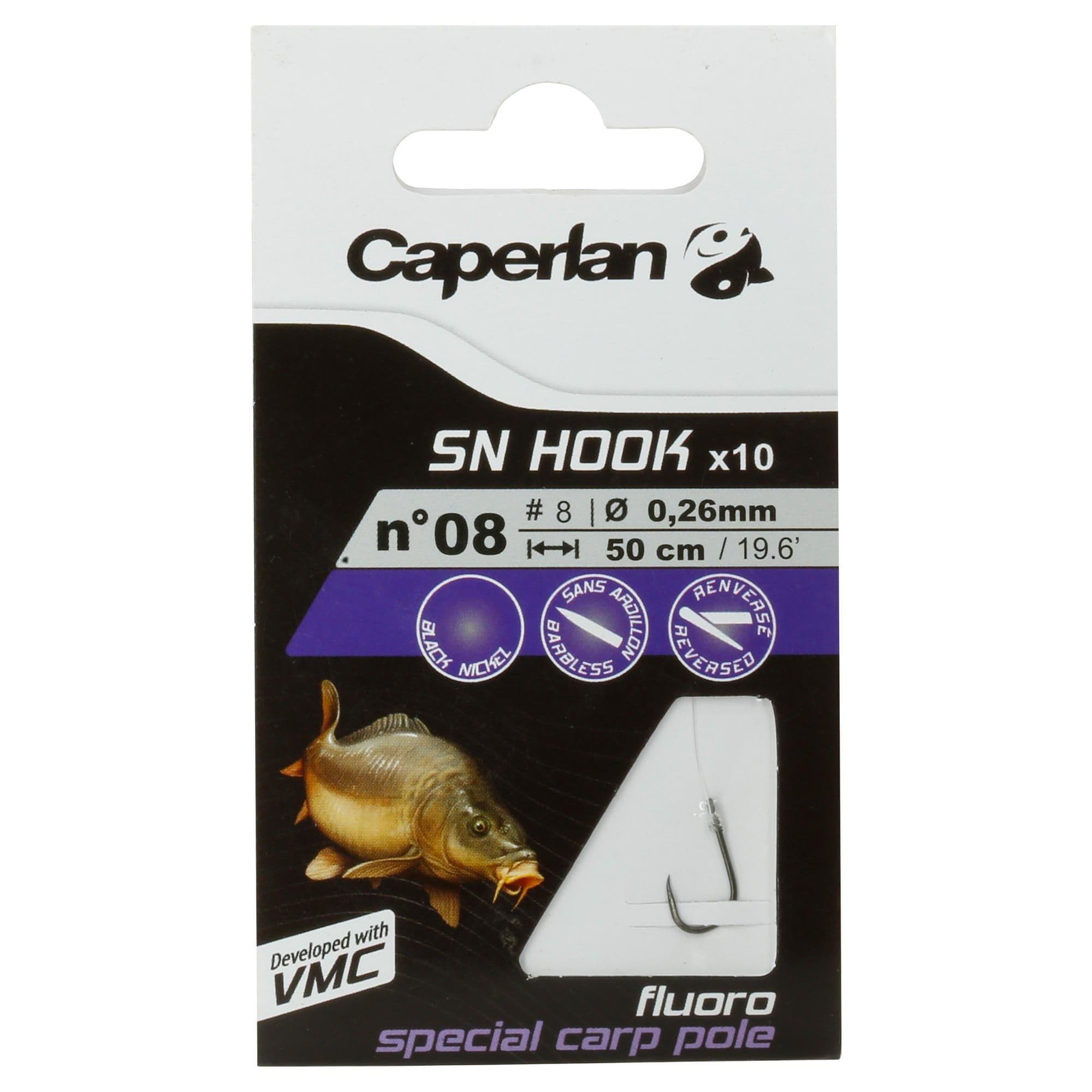 Sn Hook Fluoro Carp Pole Rigged Fishing Hooks