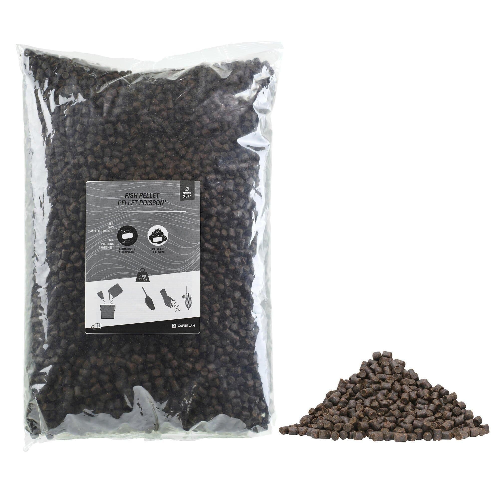 Extruded Carp Fishing Fish Pellets 8Mm