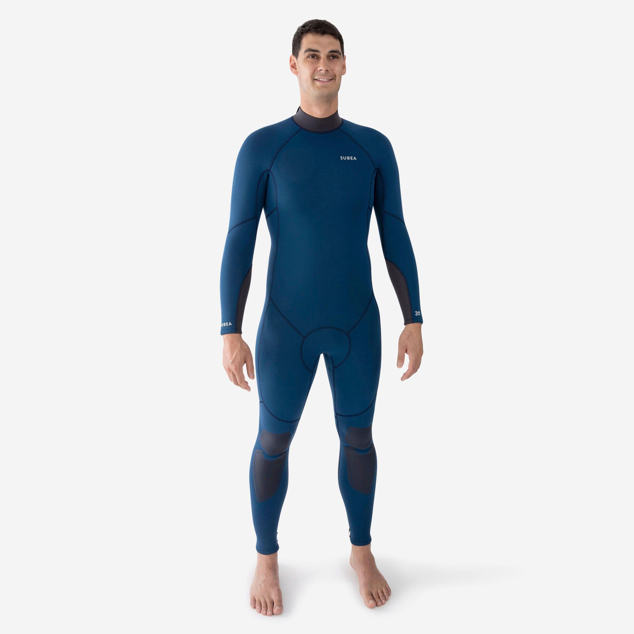 Diving Wetsuit 3 Mm Neoprene Scd 500 Turquin