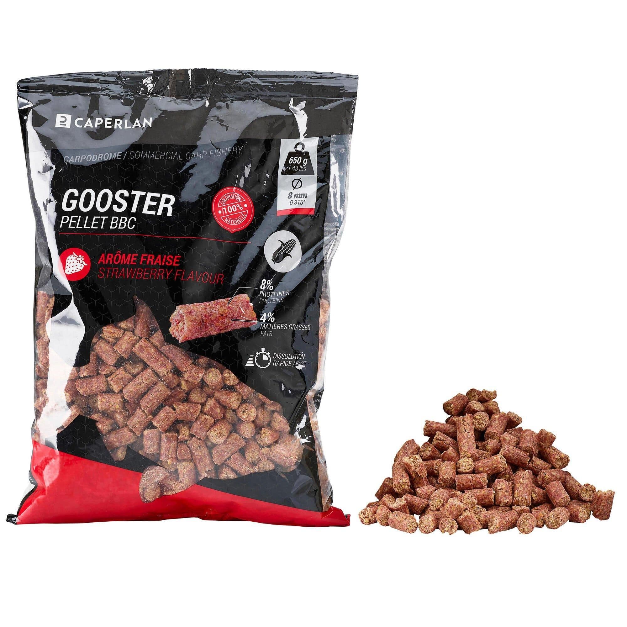 Gooster Strawberry Corn Pellets Still Carp Fishing 8 Mm