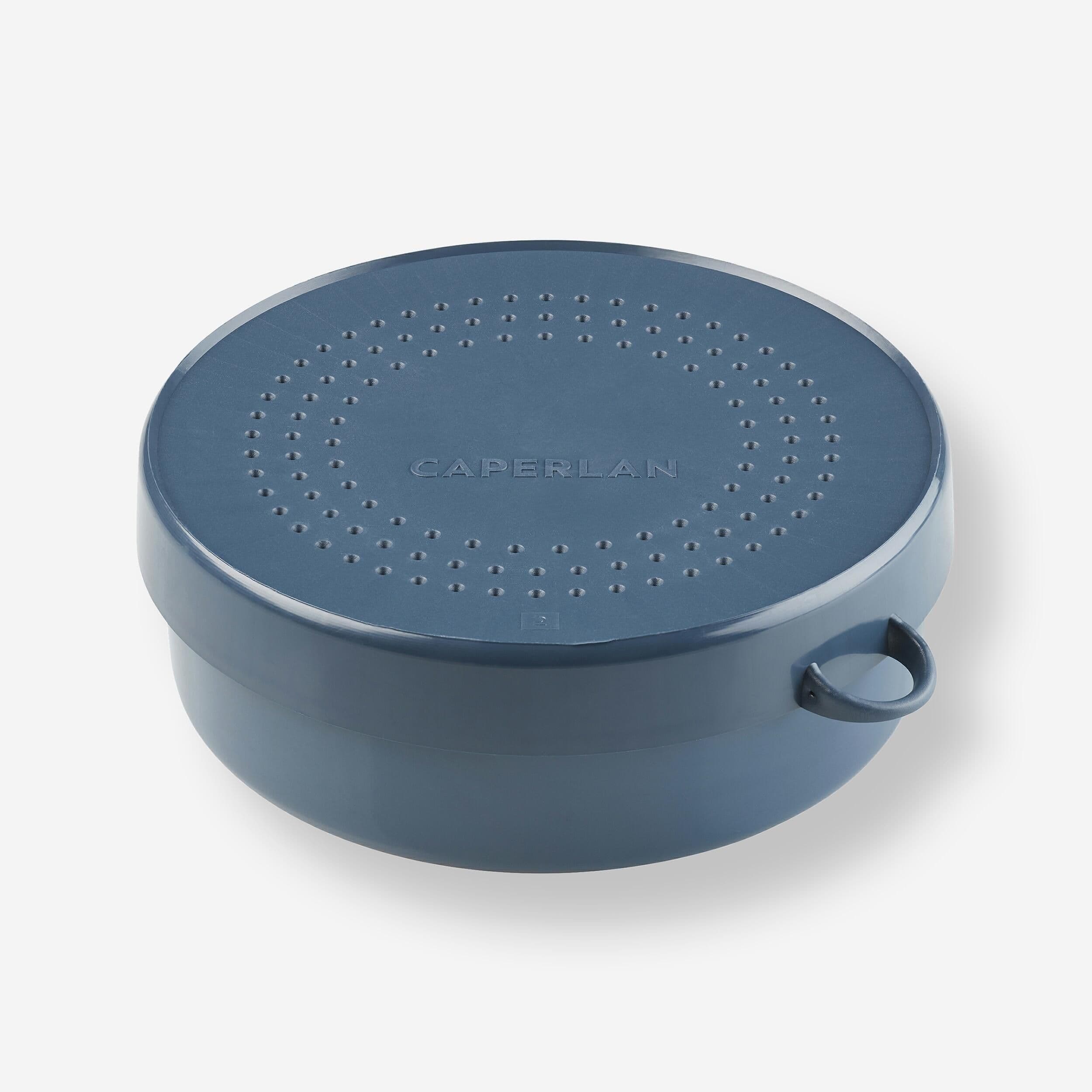 Round Bait Box 130mm Diameter Lid Holes Lvb