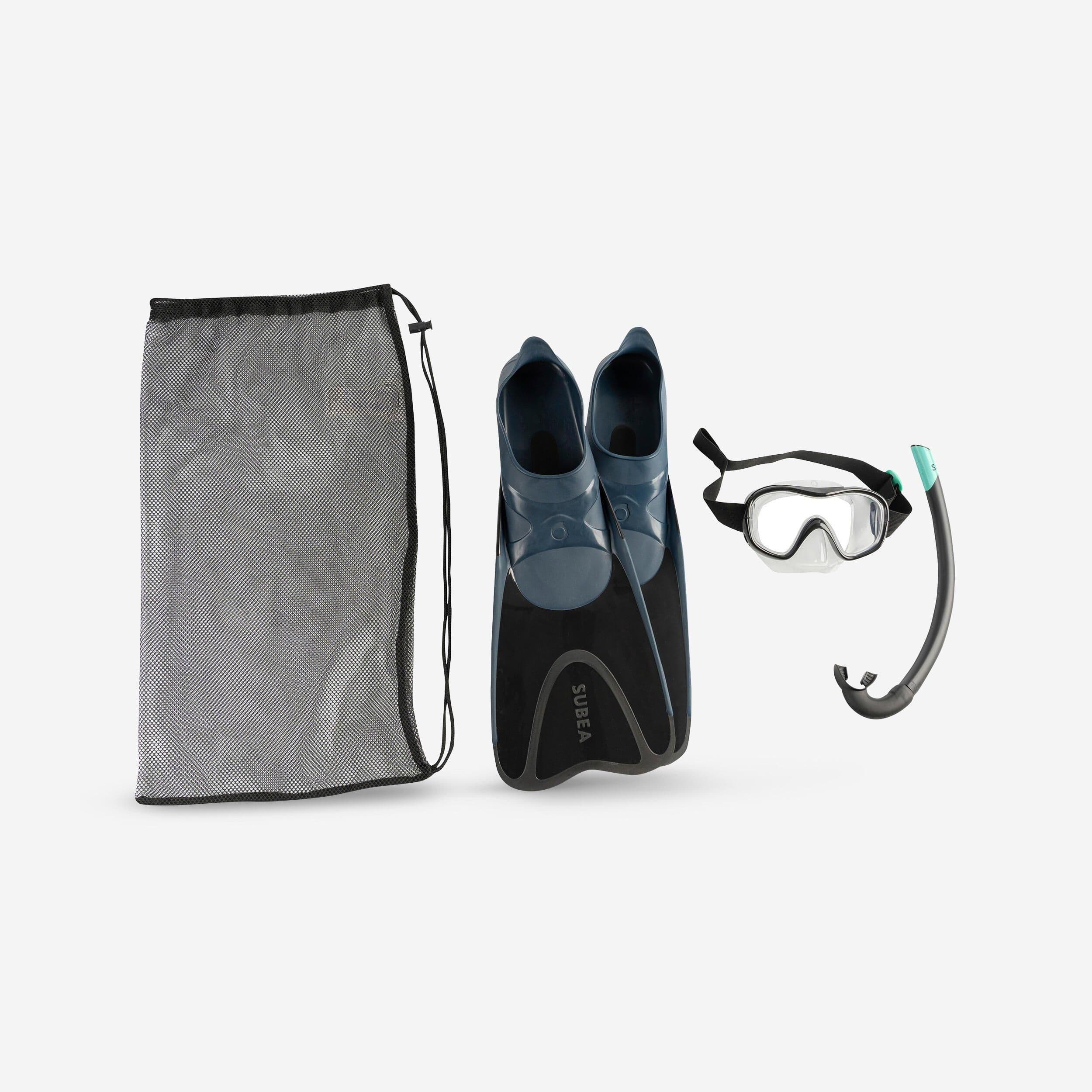 Snk500 Snorkelling Kit Fins Mask Snorkel