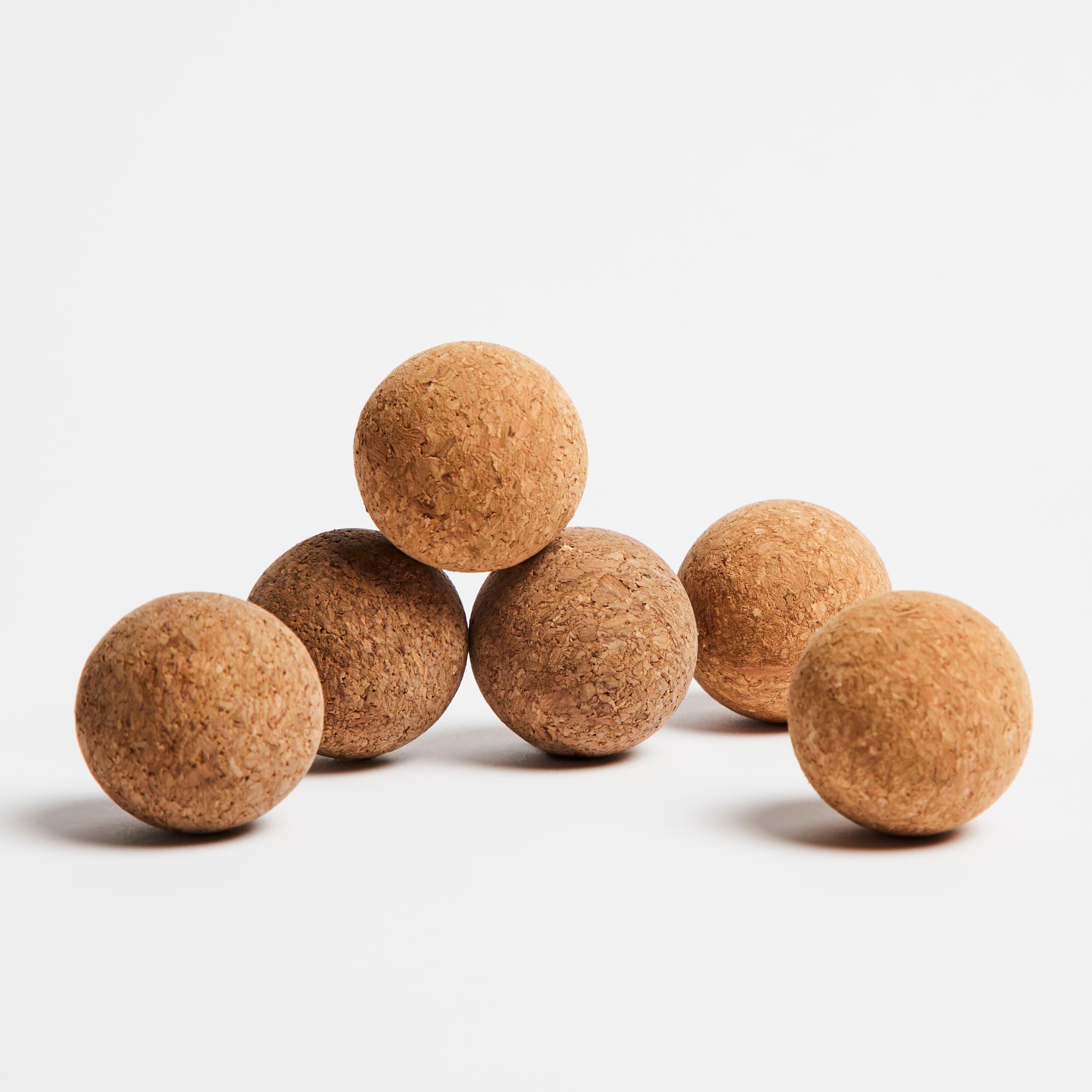 Cork Table Football Balls Set 6