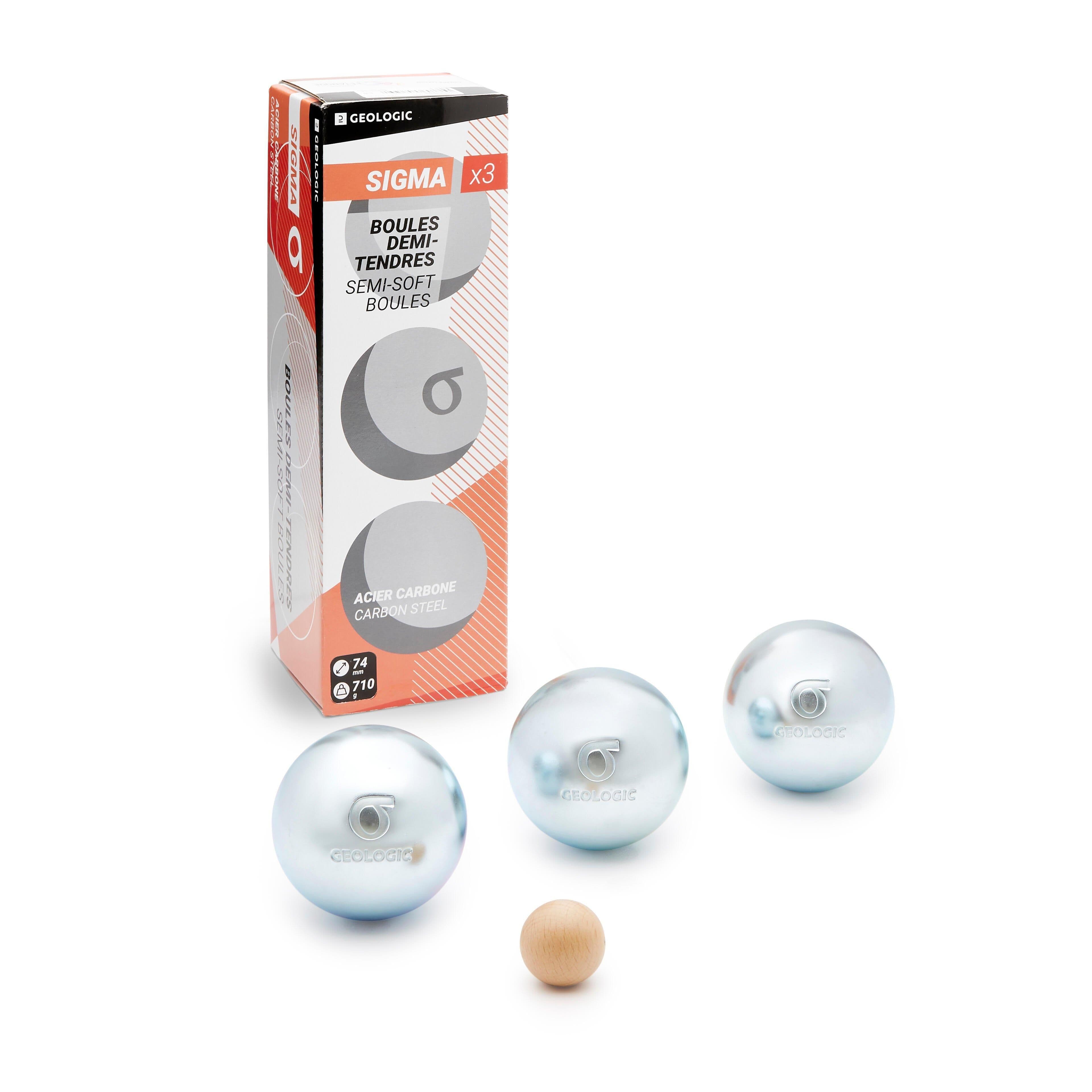 3 Semi Soft Competition Petanque Boules Sigma