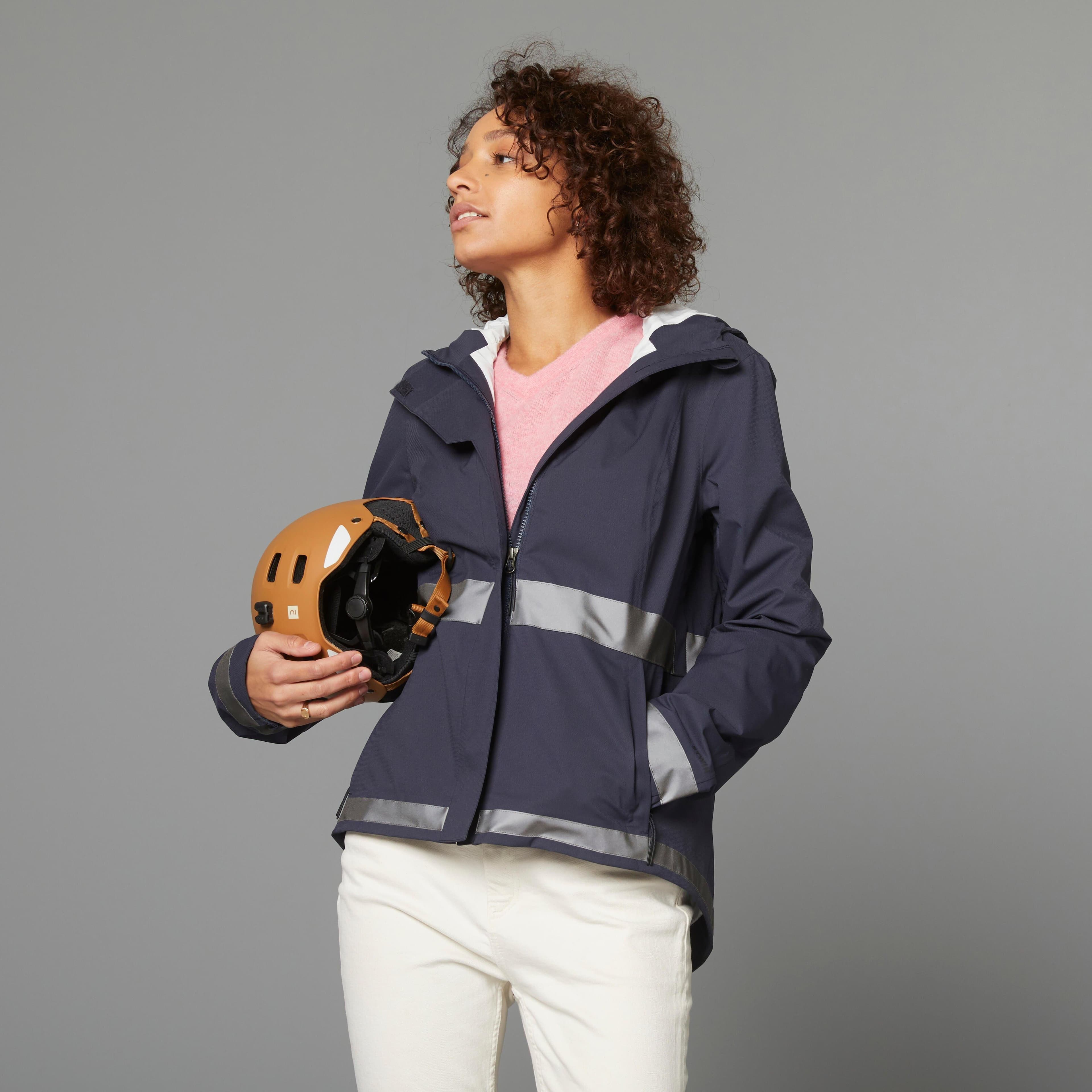 City Cycling Night Visibility Rain Jacket