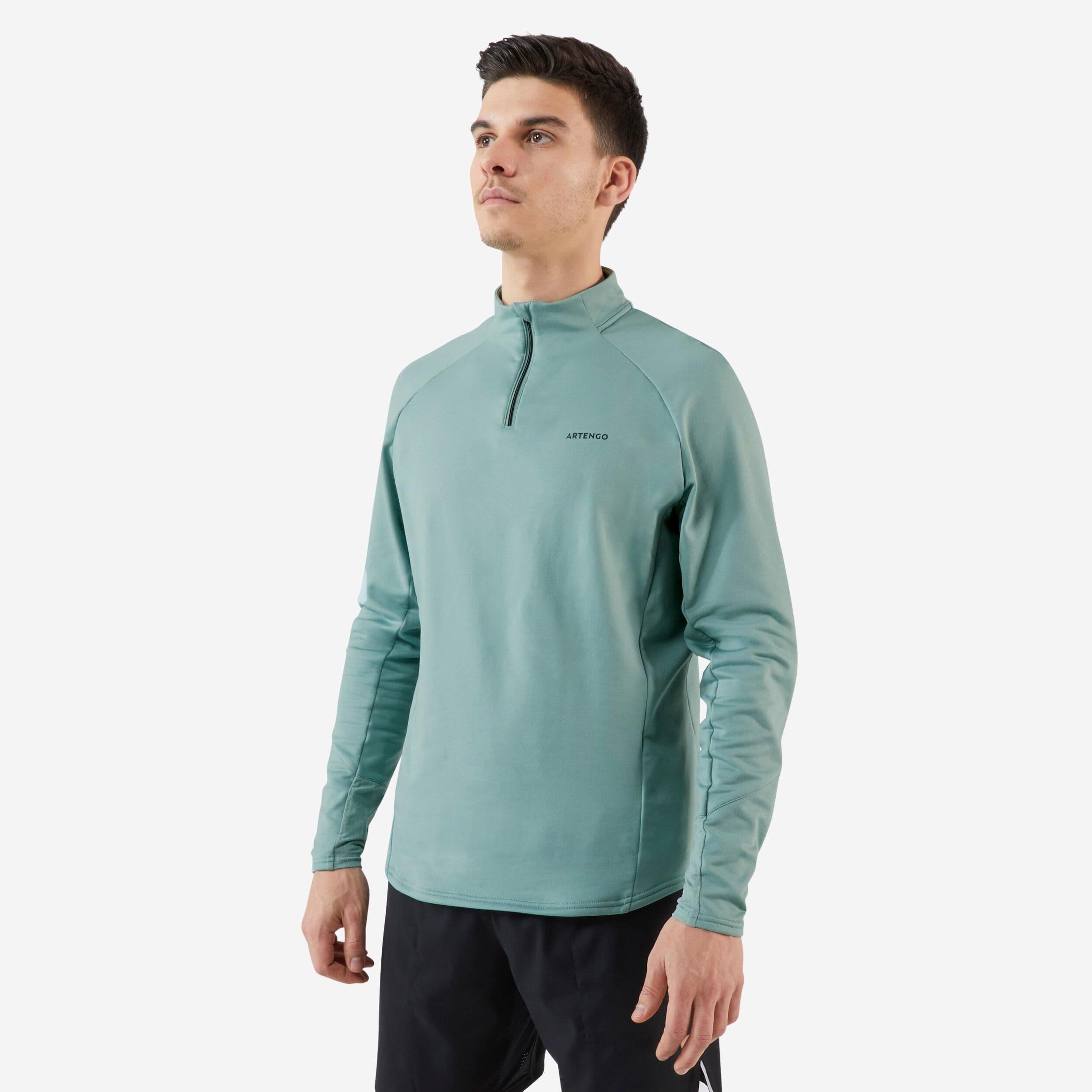 Half Zip Long Sleeved Thermal Tennis Sweatshirt