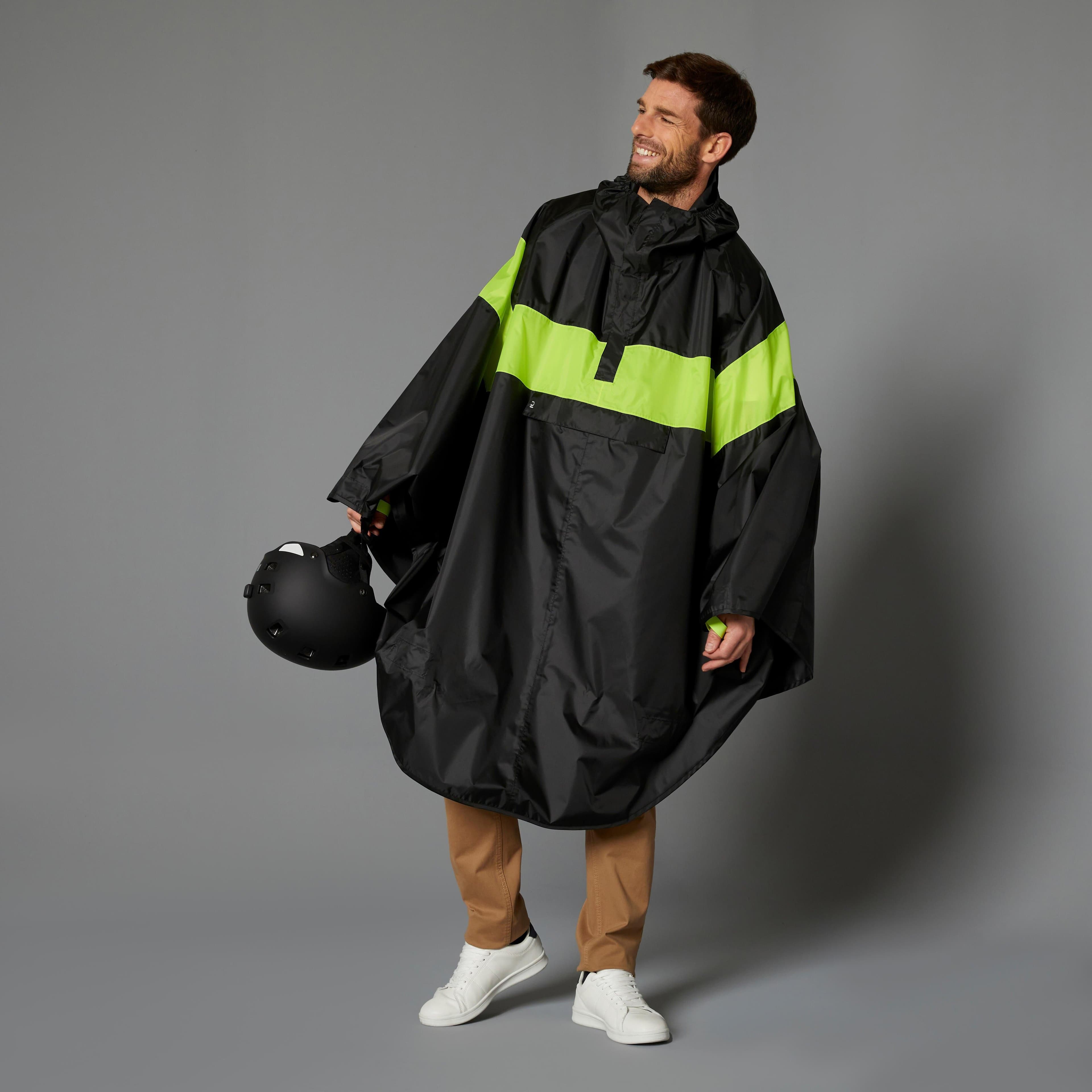 Daytime Visibility City Bike Rain Poncho