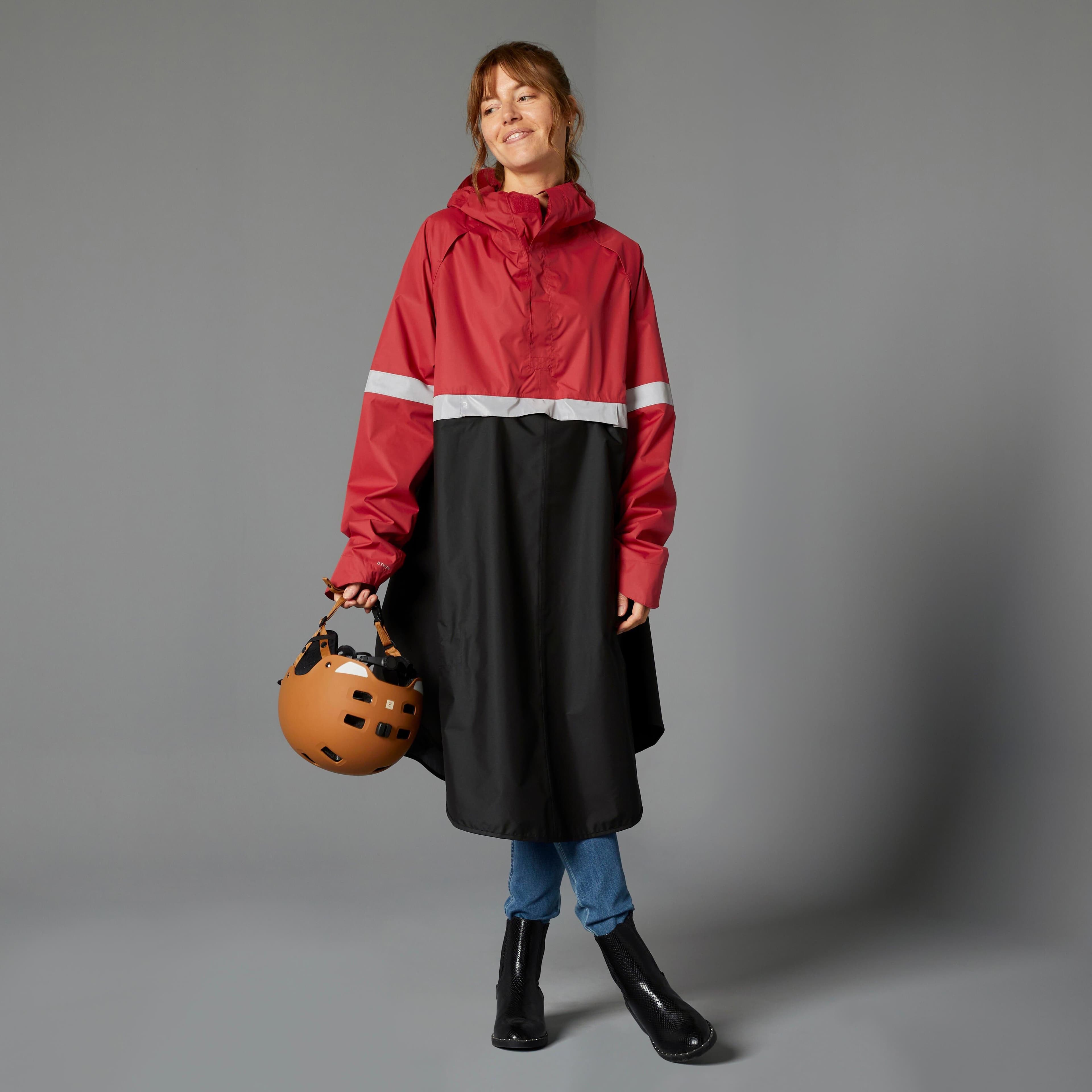 Night Visibility City Bike Rain Poncho