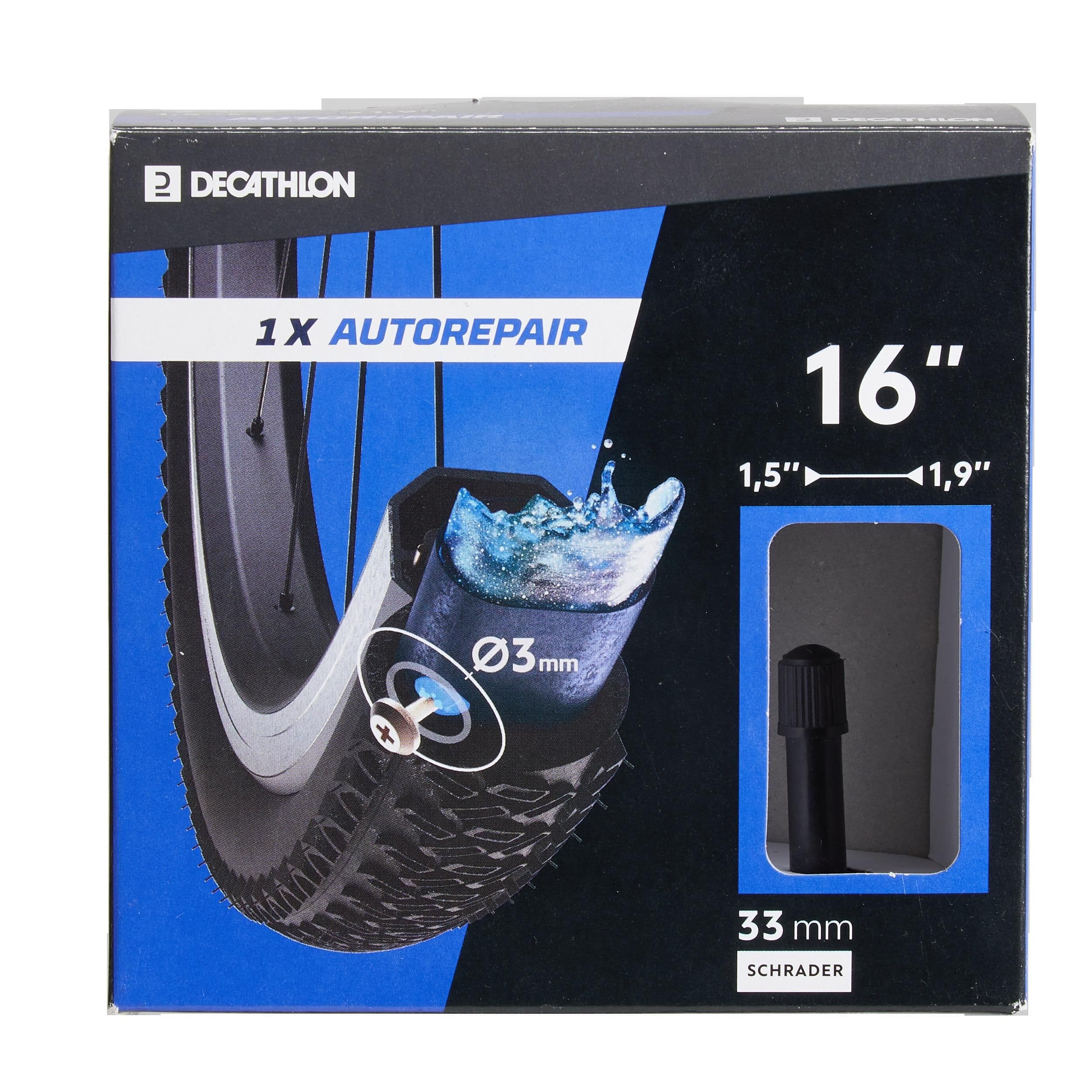 16 X 1.5 1.9 Self Repairing Schrader Inner Tube
