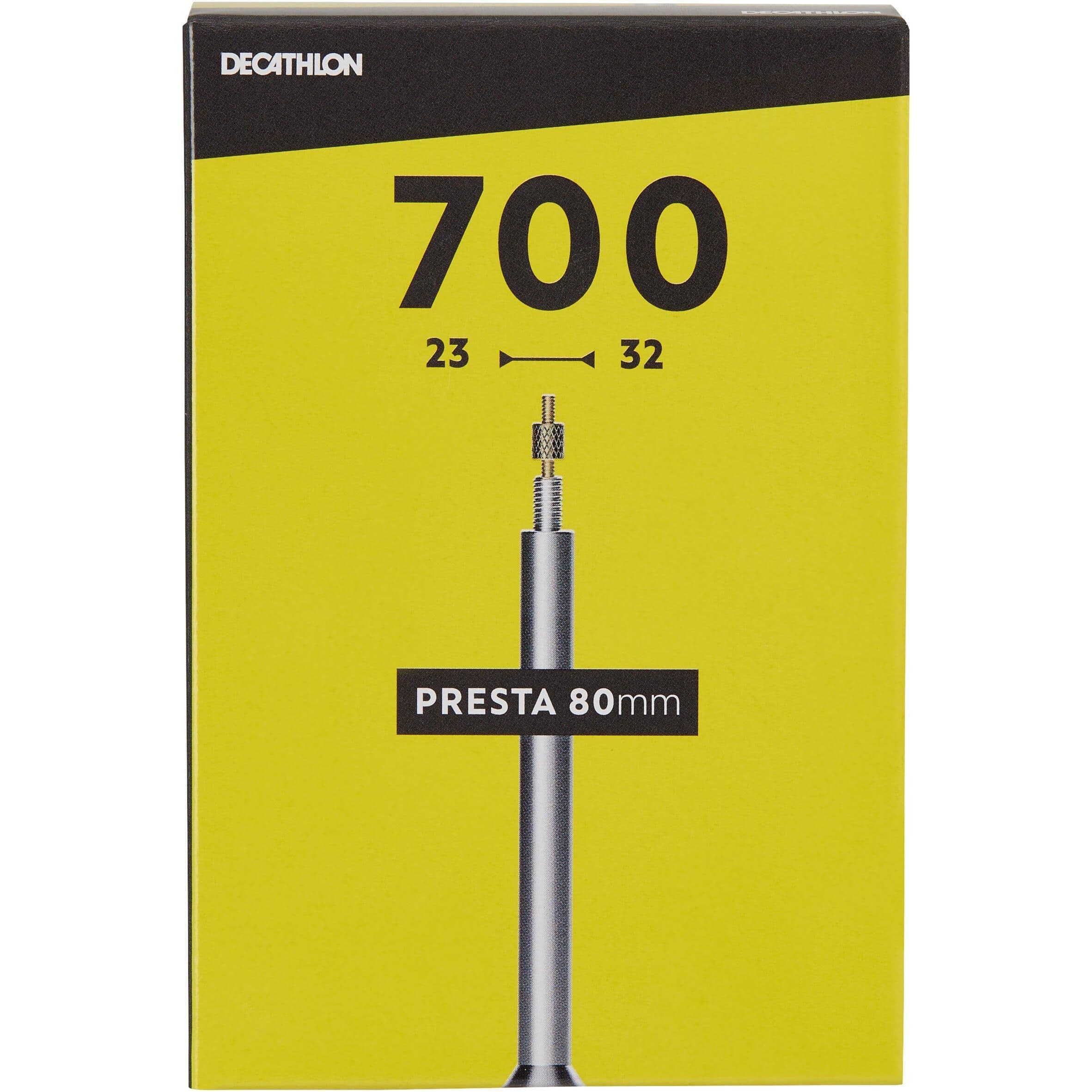 700X23 32 Bike Inner Tube 80mm Valve