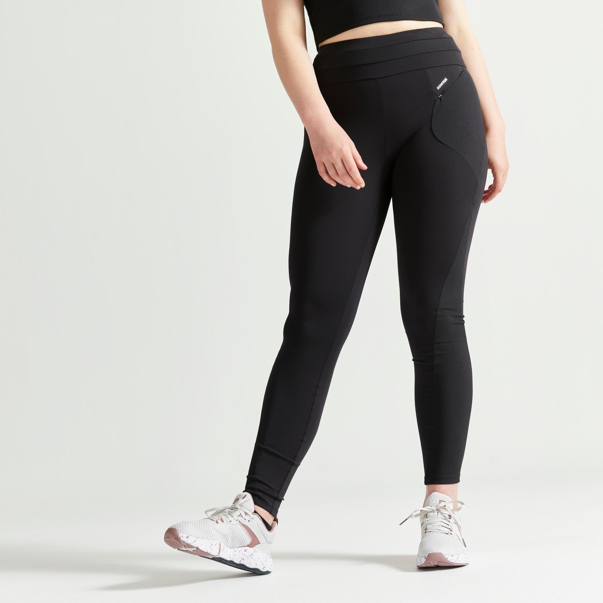 High Waisted Fitness Cardio Leggings Drawstring