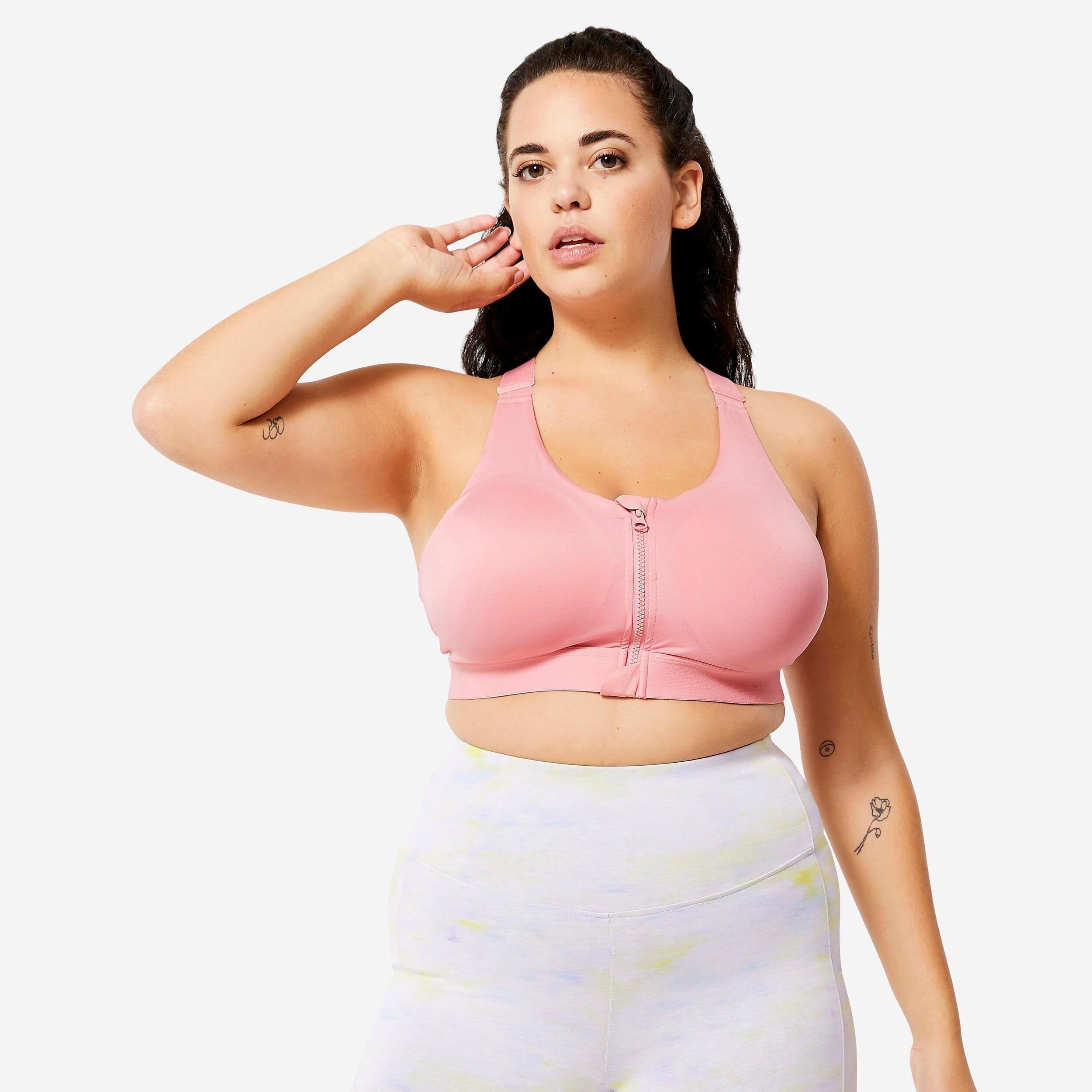 High Support Zipped Sports Bra Cups