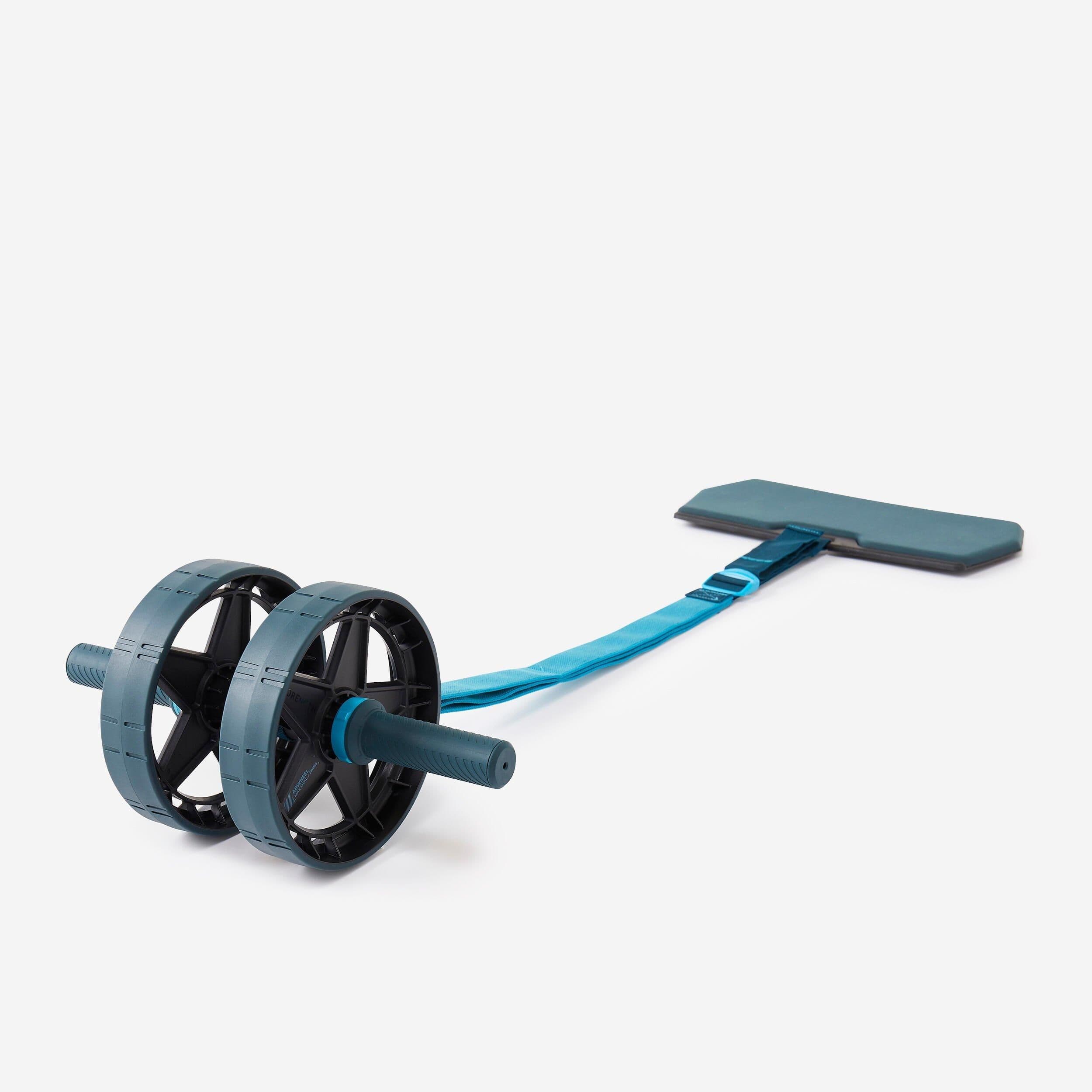 Weight Training Ab Wheel Or Without Elastic Band Support