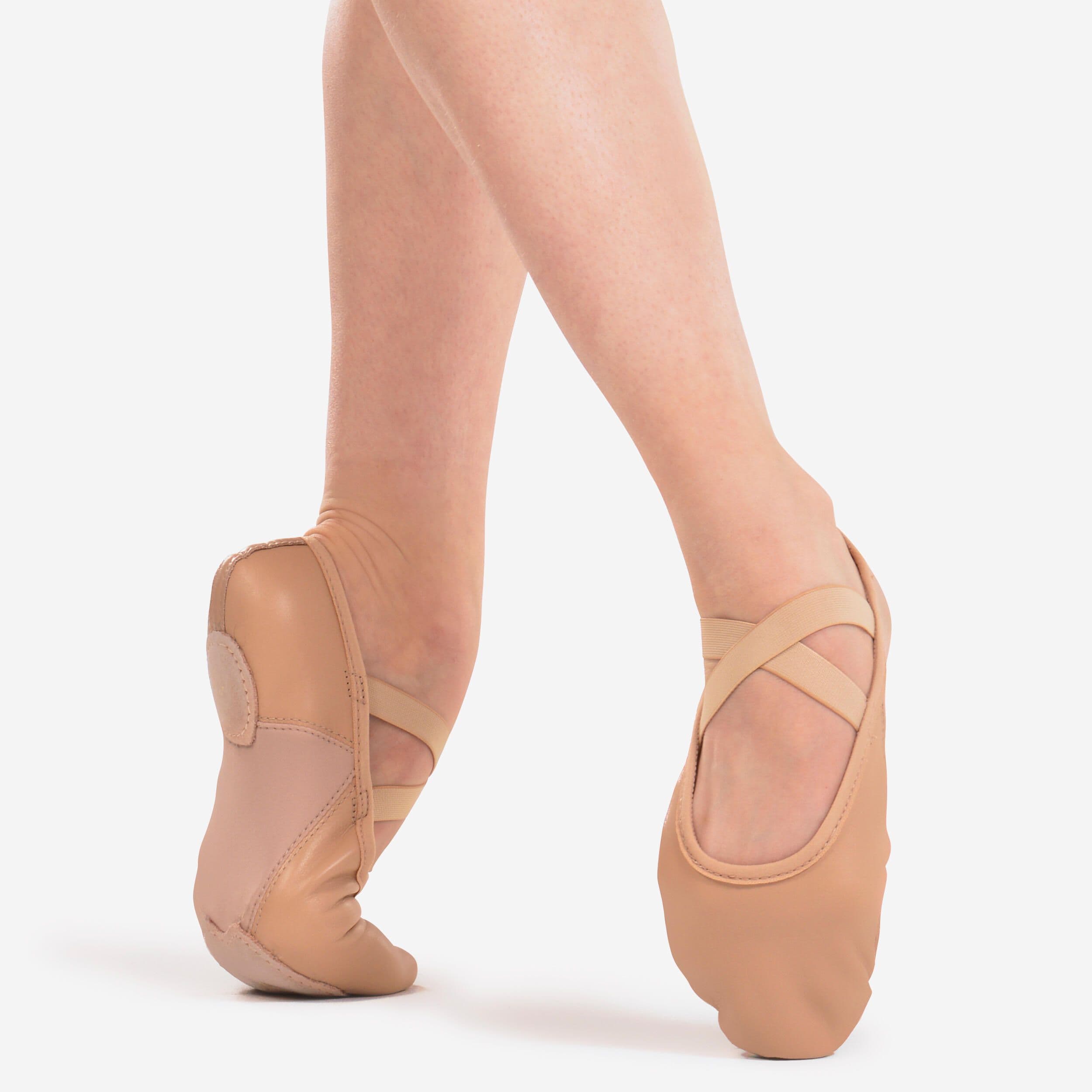 Leather Split Sole Demi Pointe Shoes