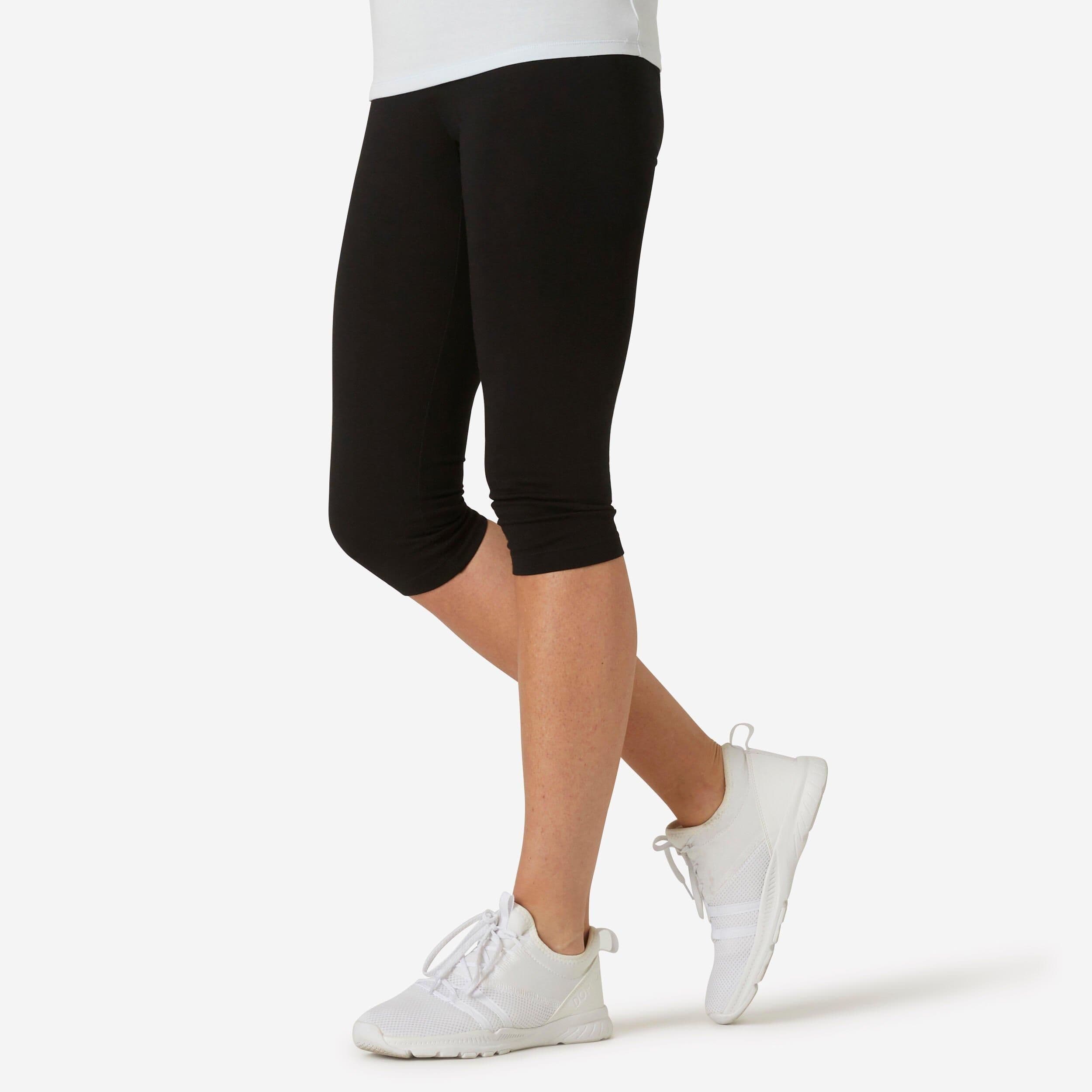 Slim Fit Fitness Cropped Bottoms 500
