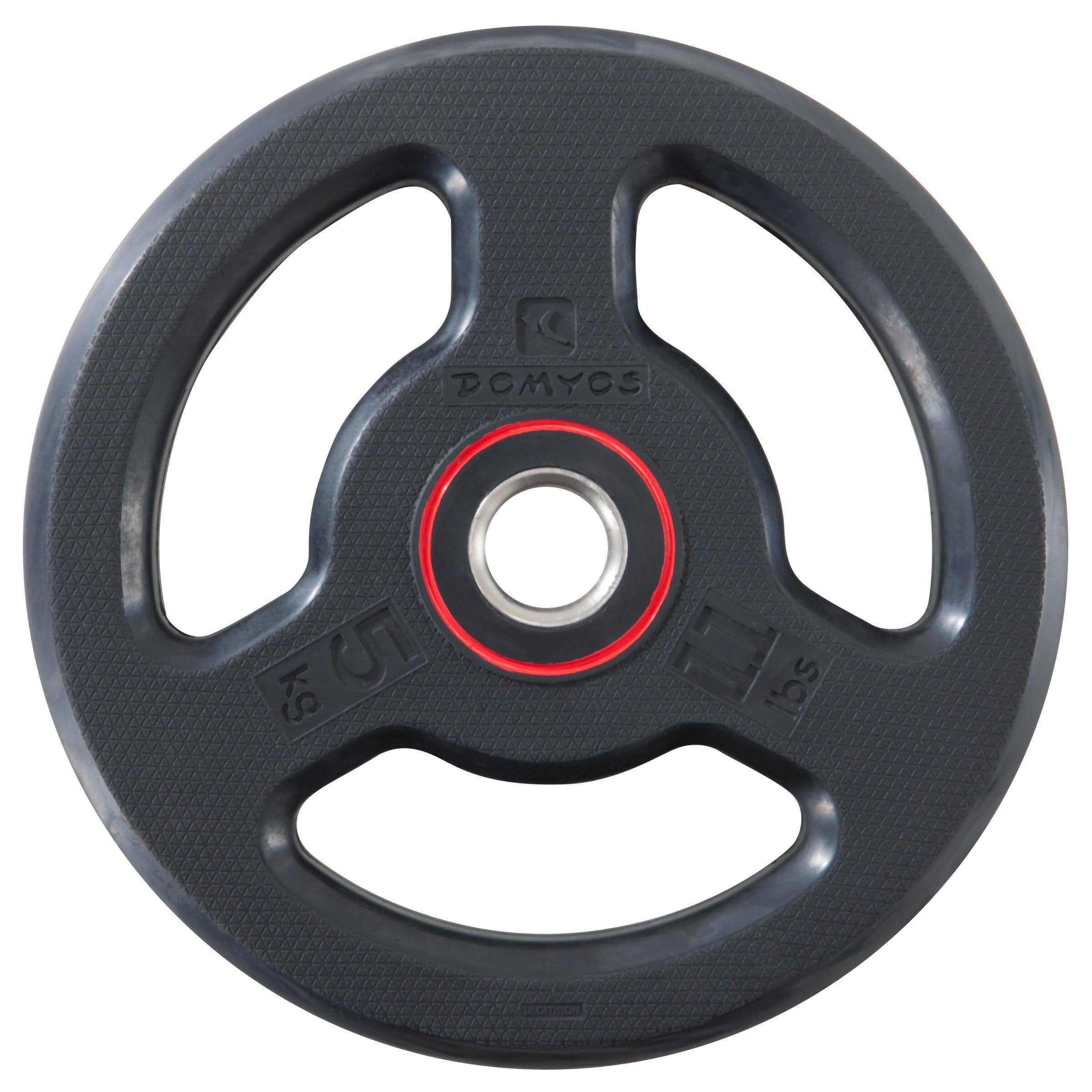 Rubber Weight Disc Handles 28Mm