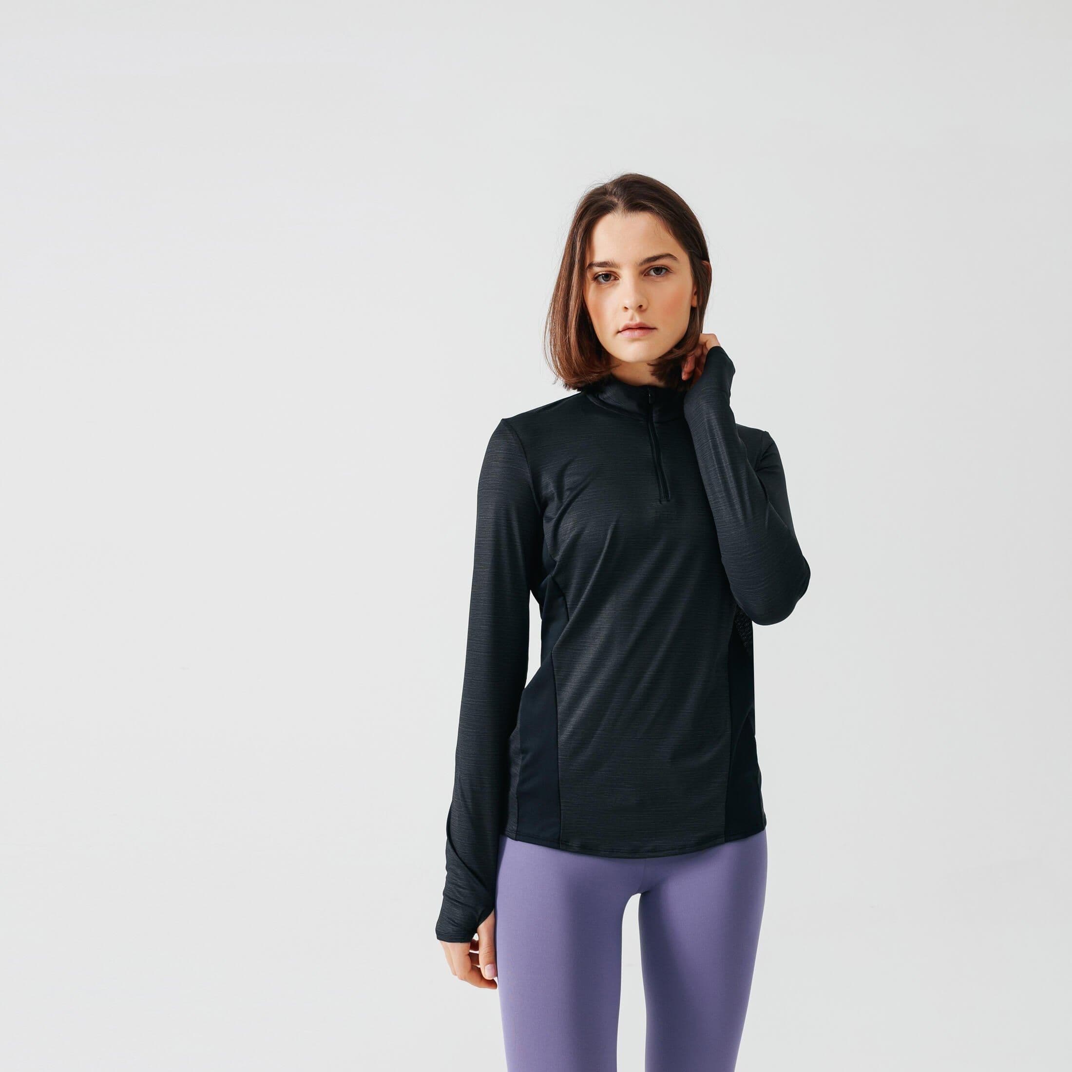 Running ½ Zip Long Sleeved T Shirt Dry