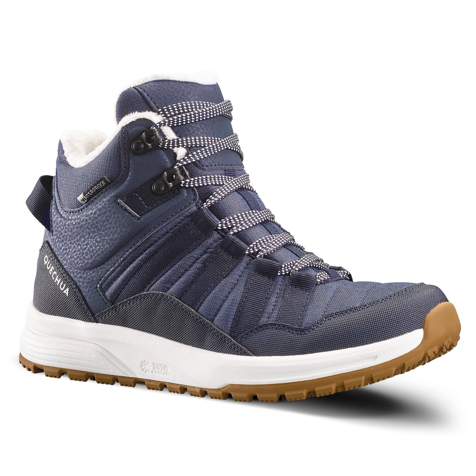 Warm Waterproofhiking Shoes Sh500 Mid