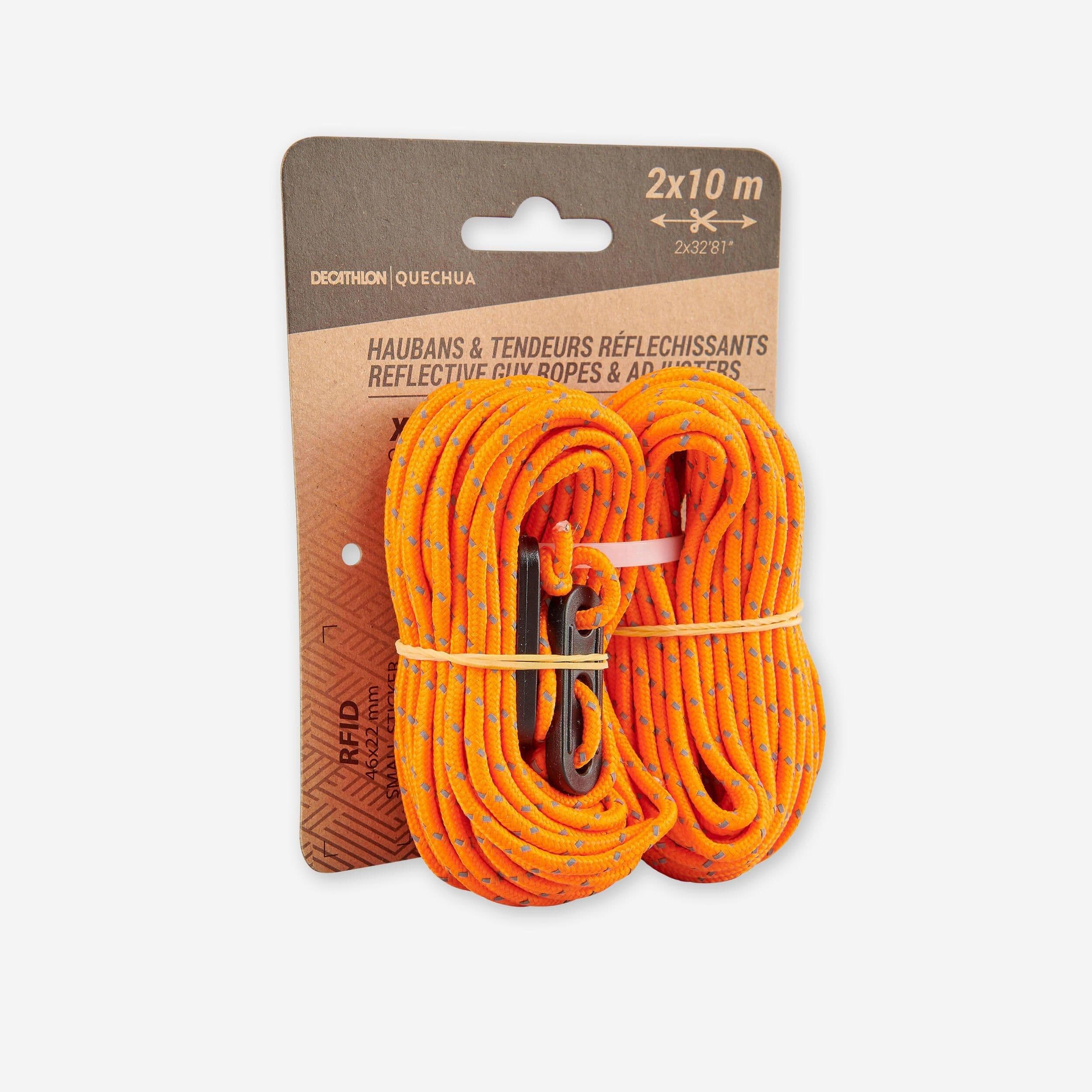 2 Guy Ropes & 4 Reflective Guy Lines Tents