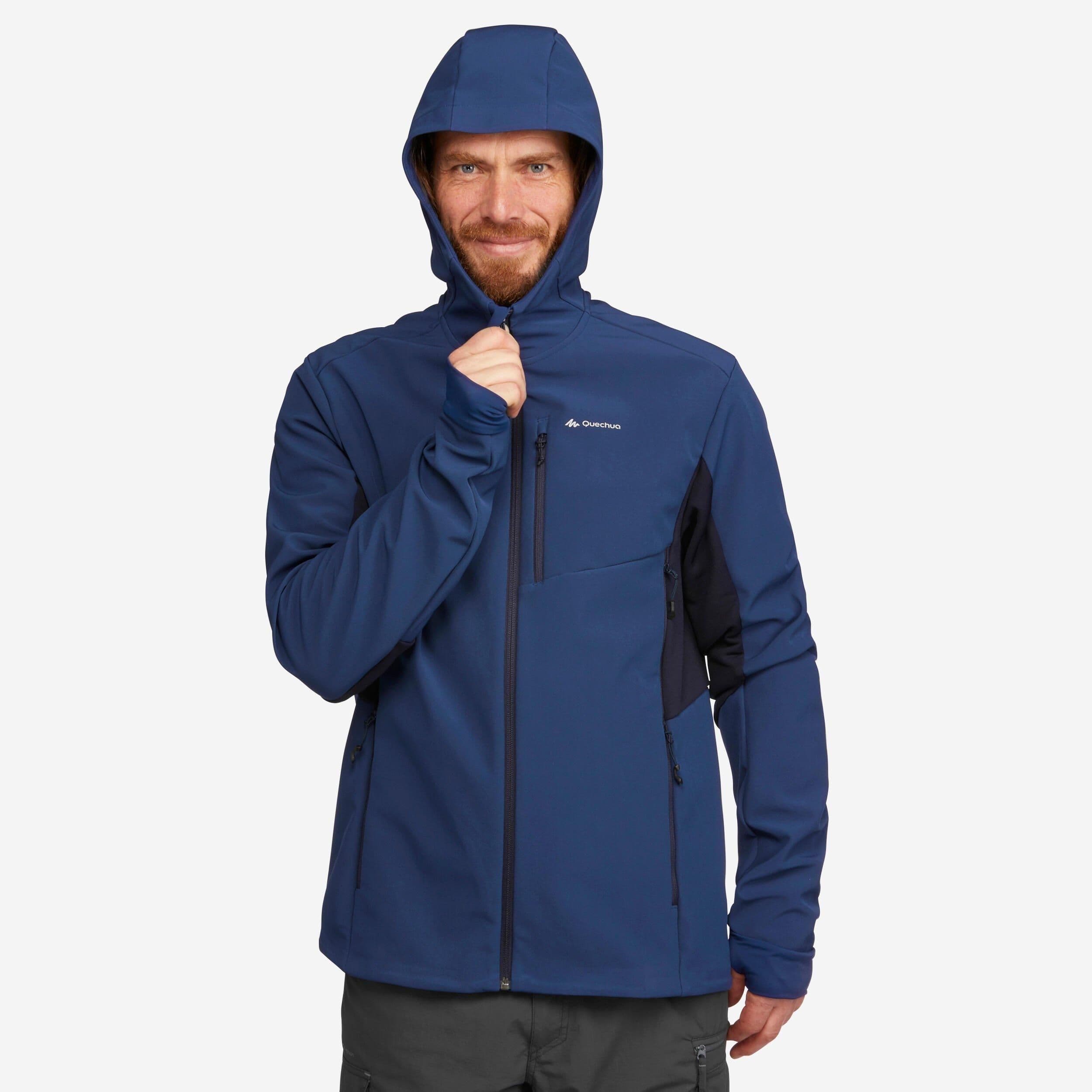 Windbreaker Jacket Softshell Warm Mt500