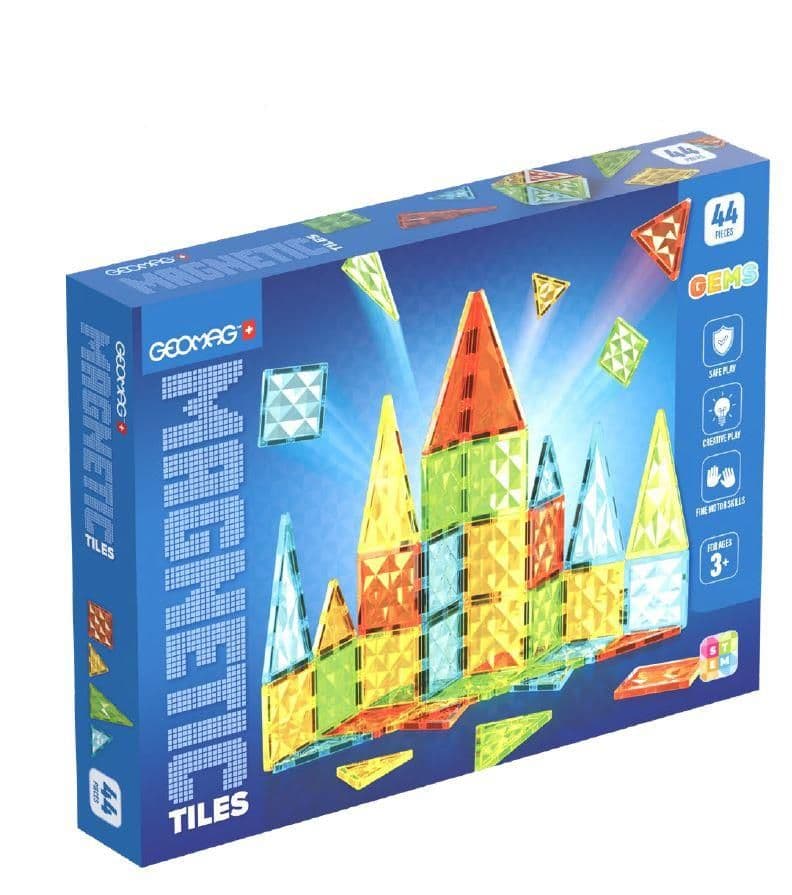 Geomag Magnetic Tiles Gems 44 Pieces