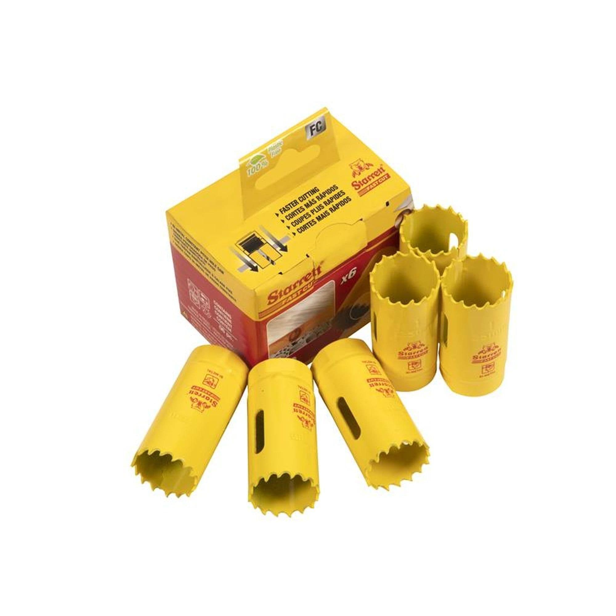 FCH0100 6 Fast Cut Bi Metal Holesaw 25mm Bulk Pack 6