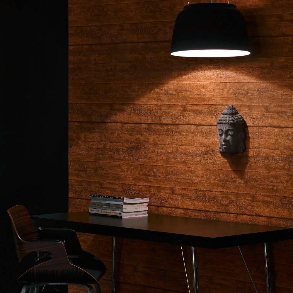 Wood N Stone Wooden Panel Effect Wallpaper