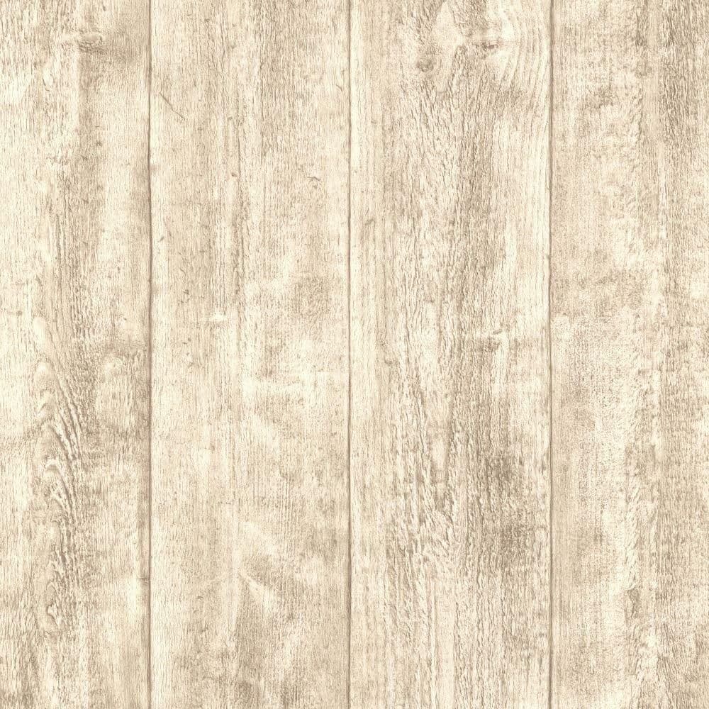 Wooden Beam Pattern Faux Wood Effect Embossed Panel Wallpaper