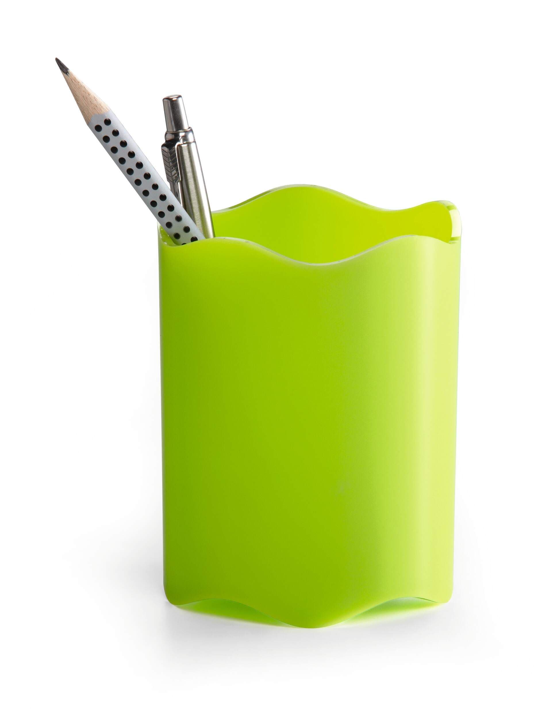 TREND Pen Pot Pencil Holder Desk Tidy Organizer Cup - Green