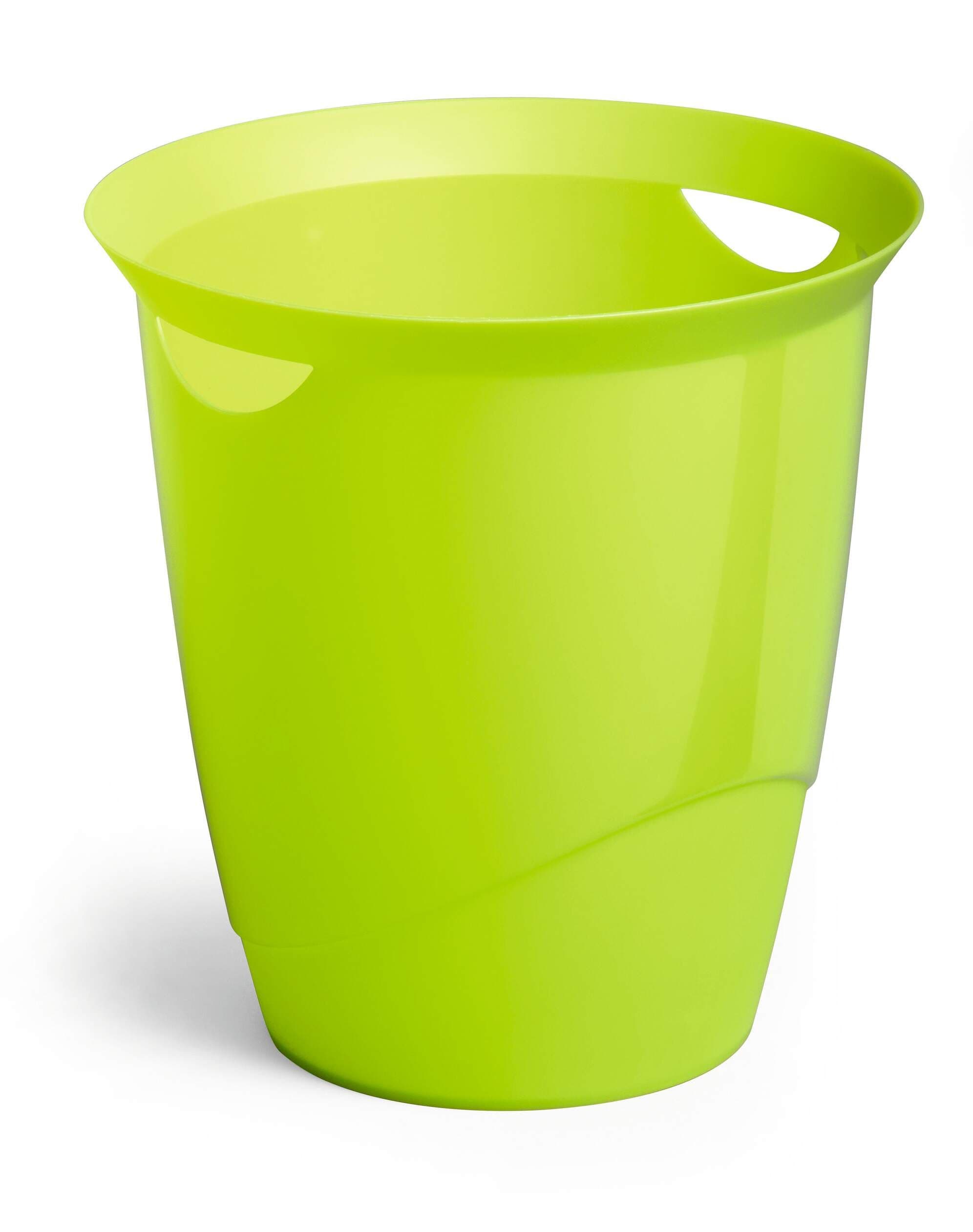 TREND Plastic Waste Recycling Bin - 16 Litre - Green