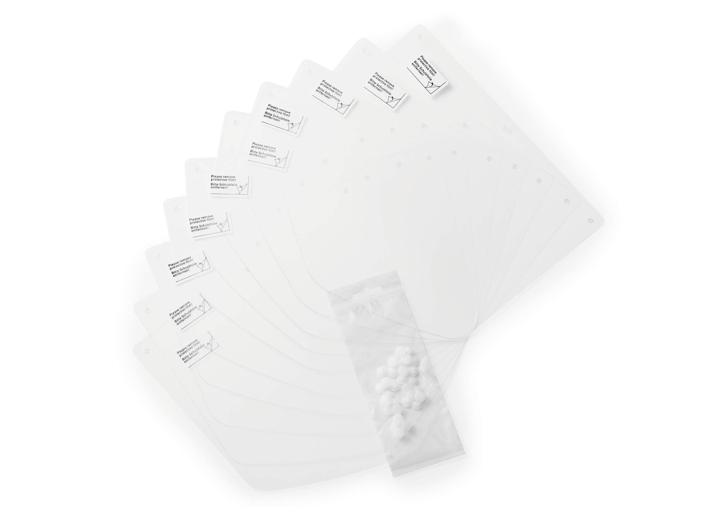 CE Compliant Replacement Face Visor Shields with Anti-Fog - 10 Pack