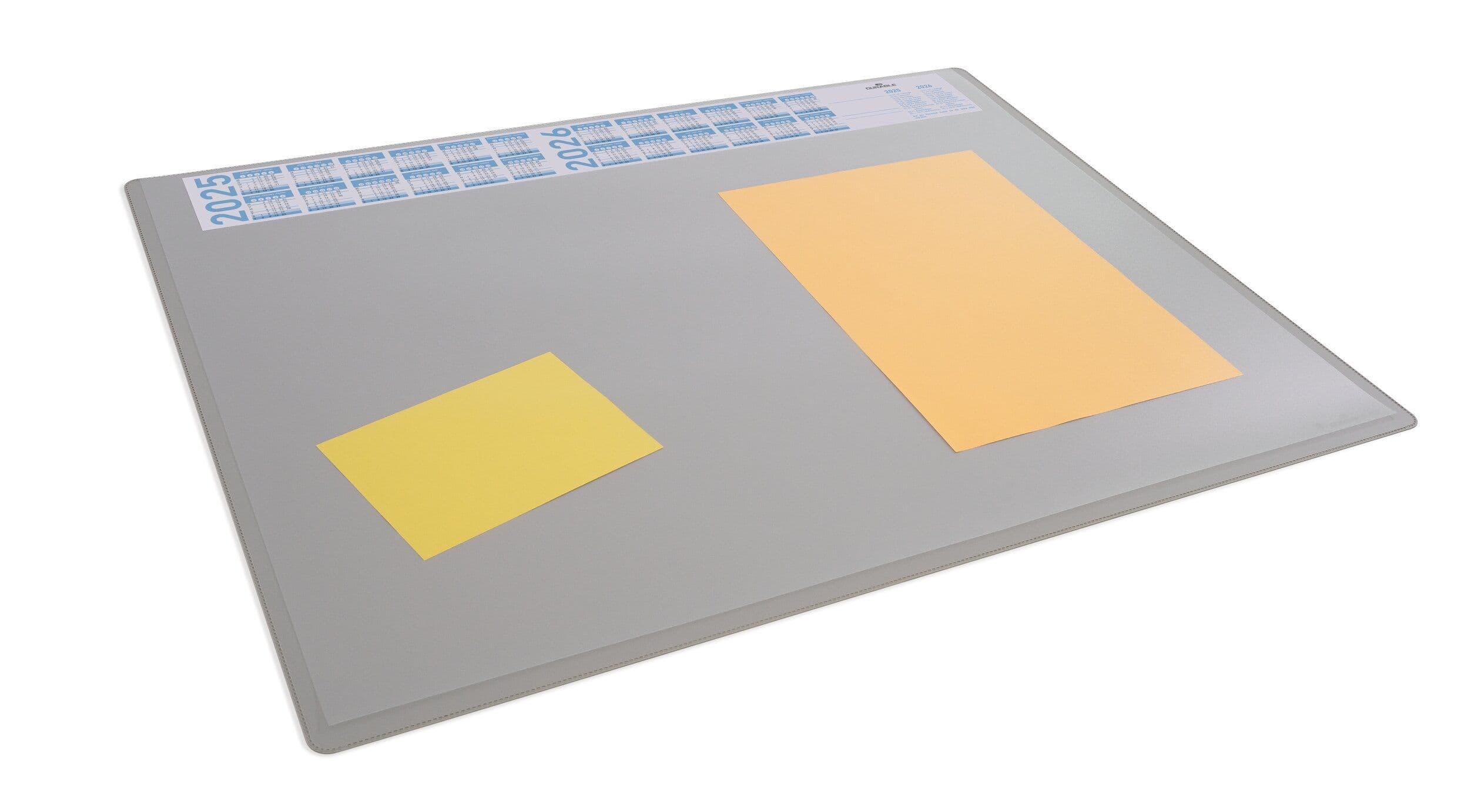 Clear Overlay Calander PC Desk Pad Protector Mat - 65x50 cm - Grey
