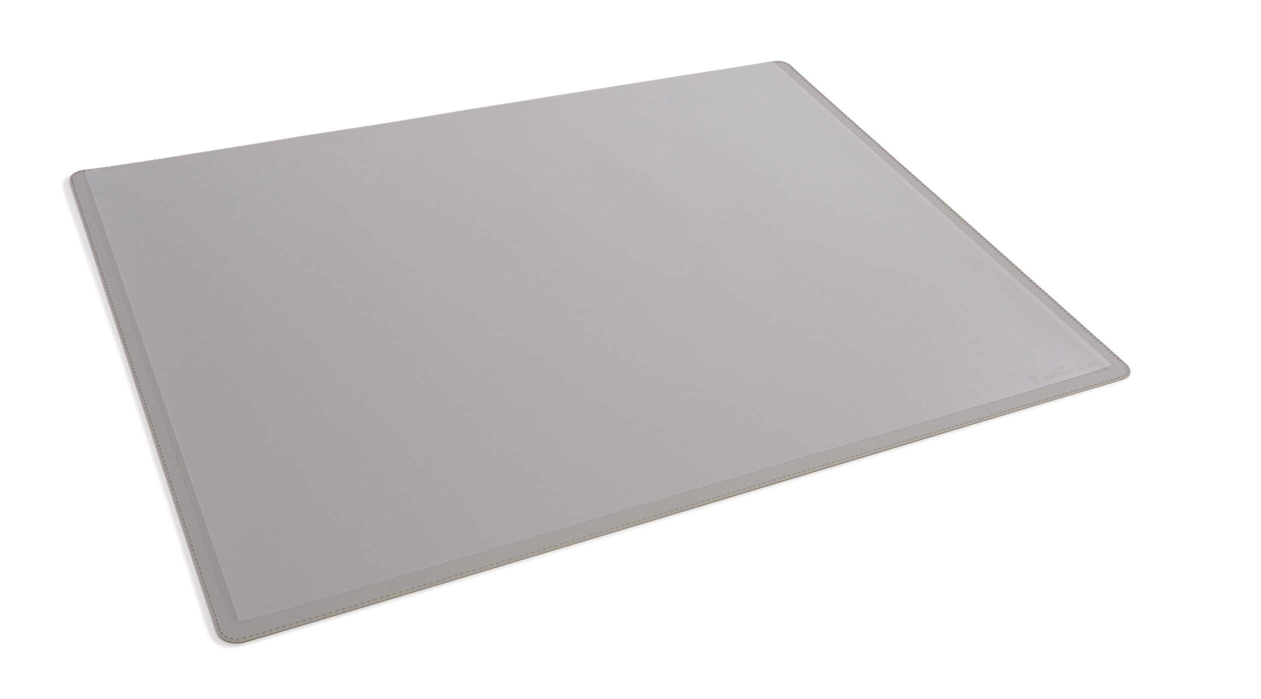 Clear Overlay Non-Slip Desk Mat Notes Protector Pad - 53x40 cm - Grey
