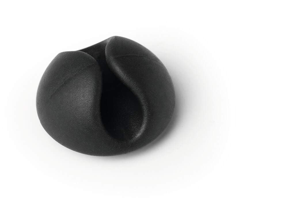 CAVOLINE Cable Management Desk Tidy Clips - 6 Pack - Graphite