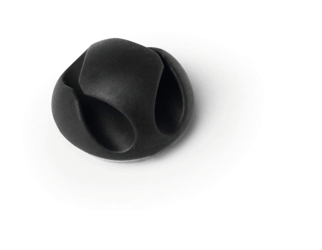 CAVOLINE Cable Management 2 Desk Tidy Clips - 6 Pack - Graphite